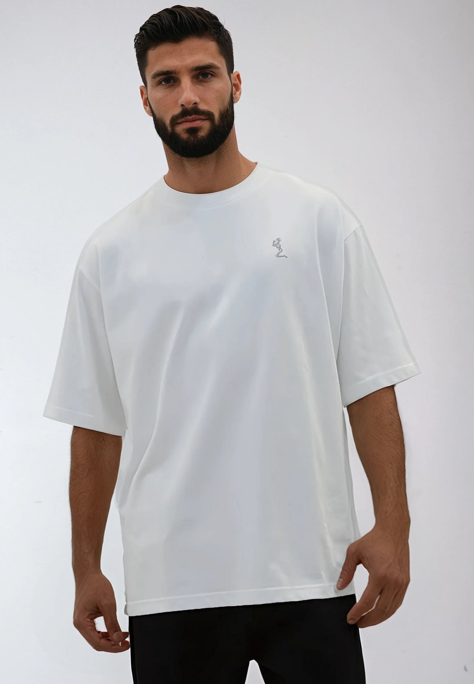 OVERSIZED HEAVY BLOCK T-SHIRT OFF WHITE