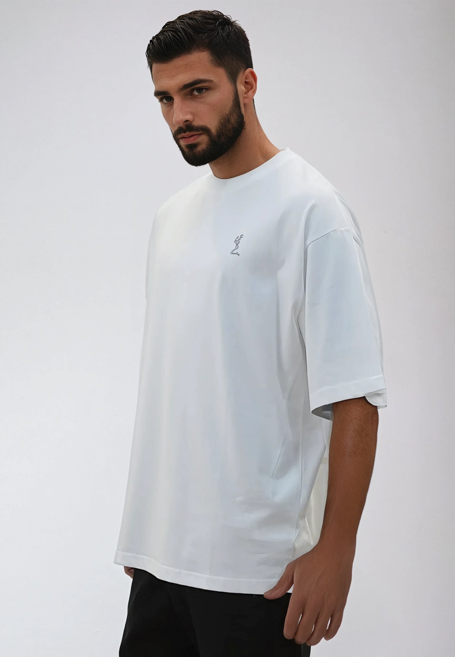 OVERSIZED HEAVY BLOCK T-SHIRT OFF WHITE