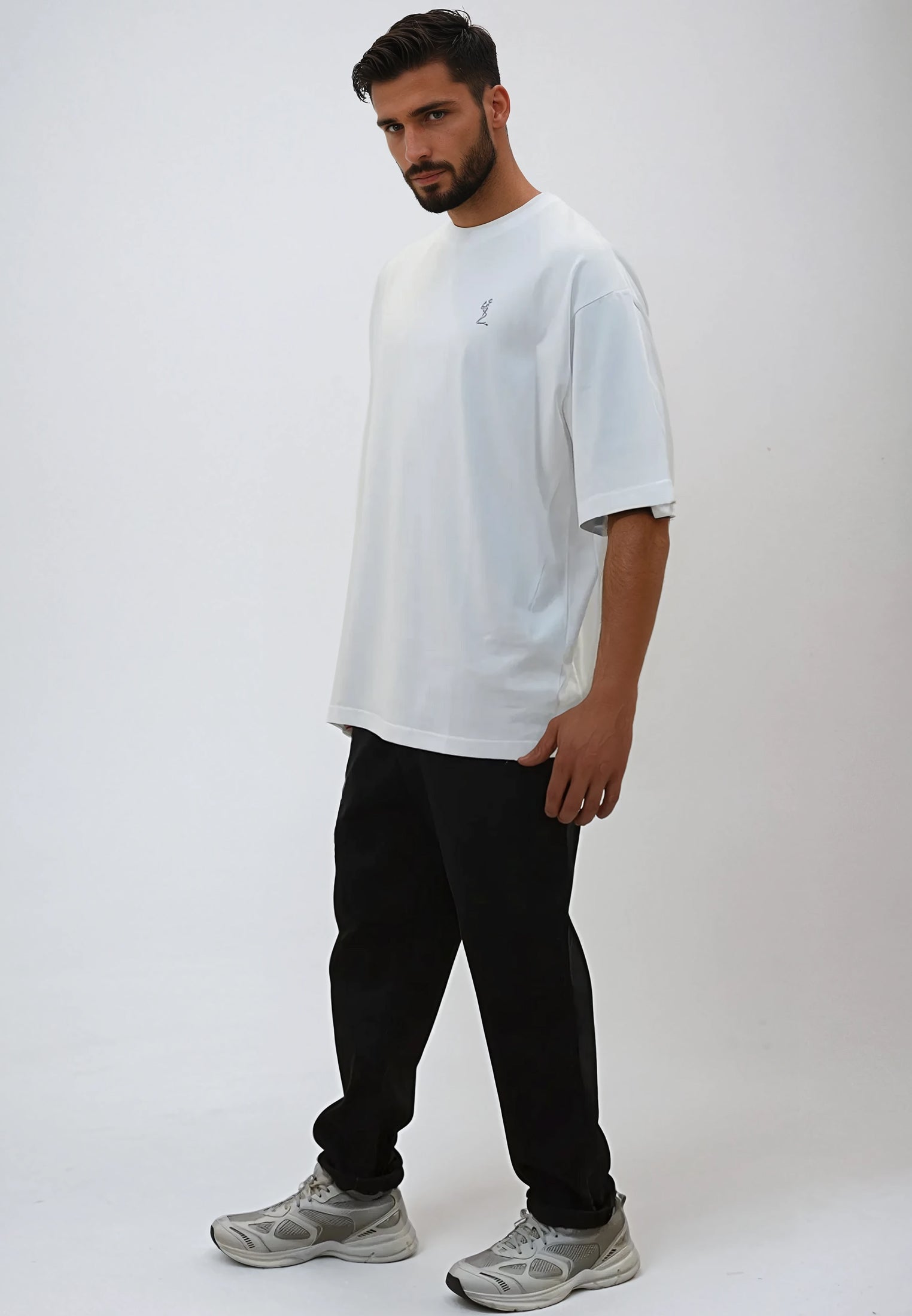 OVERSIZED HEAVY BLOCK T-SHIRT OFF WHITE