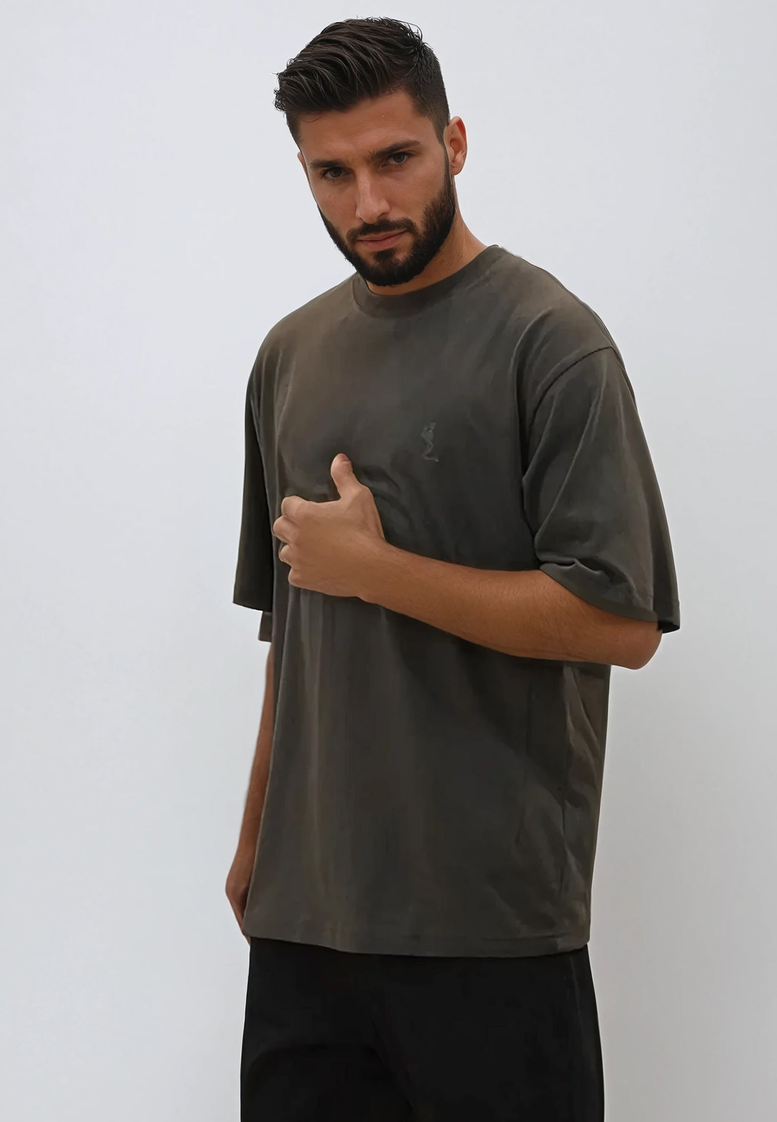 OVERSIZED HEAVY BLOCK T-SHIRT DESERT TAUPE