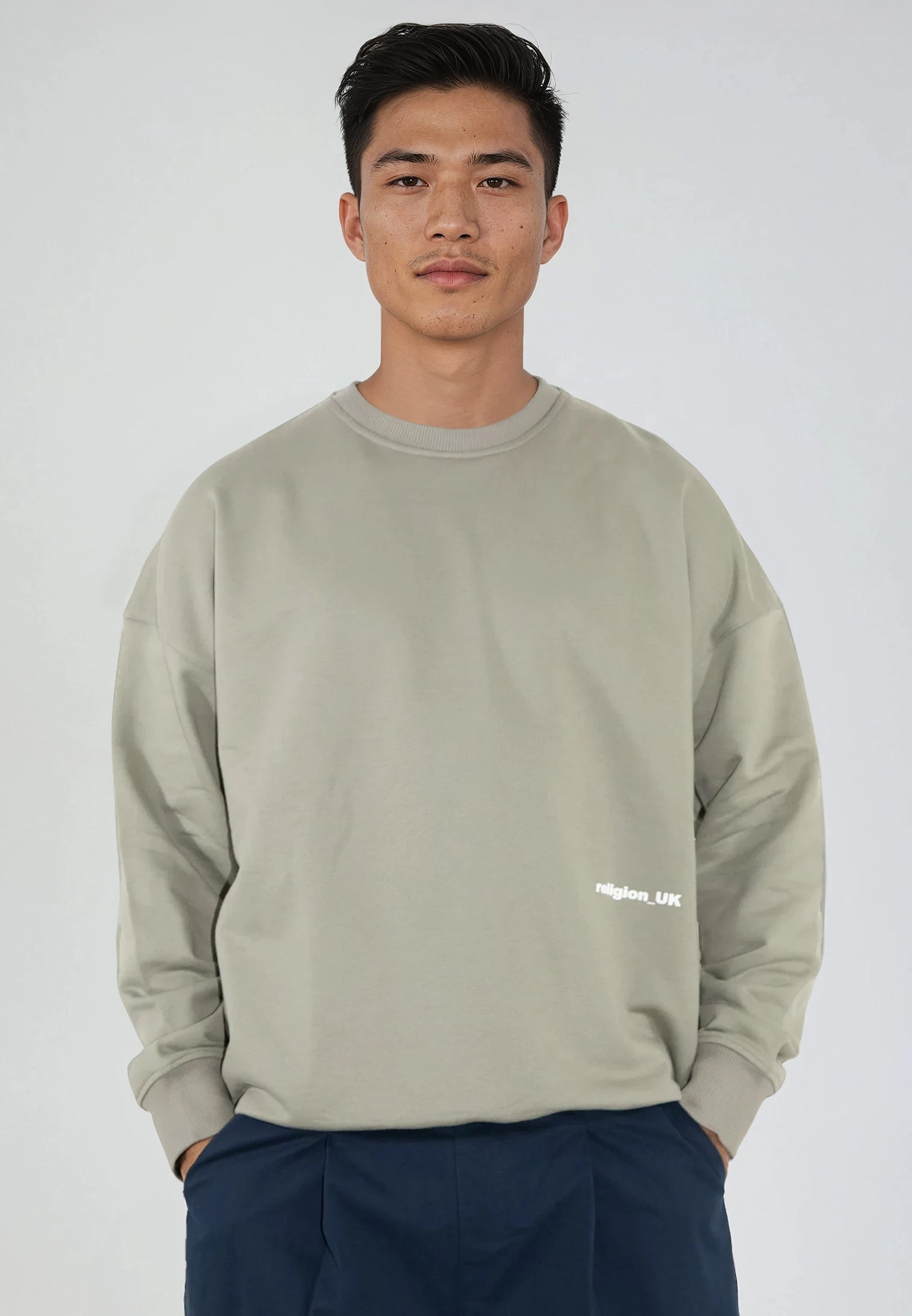 RELIGION UK SWEAT KHAKI