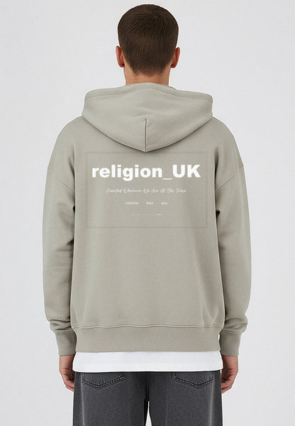SALE中！Lon TONE ZIP HOODIE/KHAKI RELIGION Branded Zip Up Khaki Hoodie