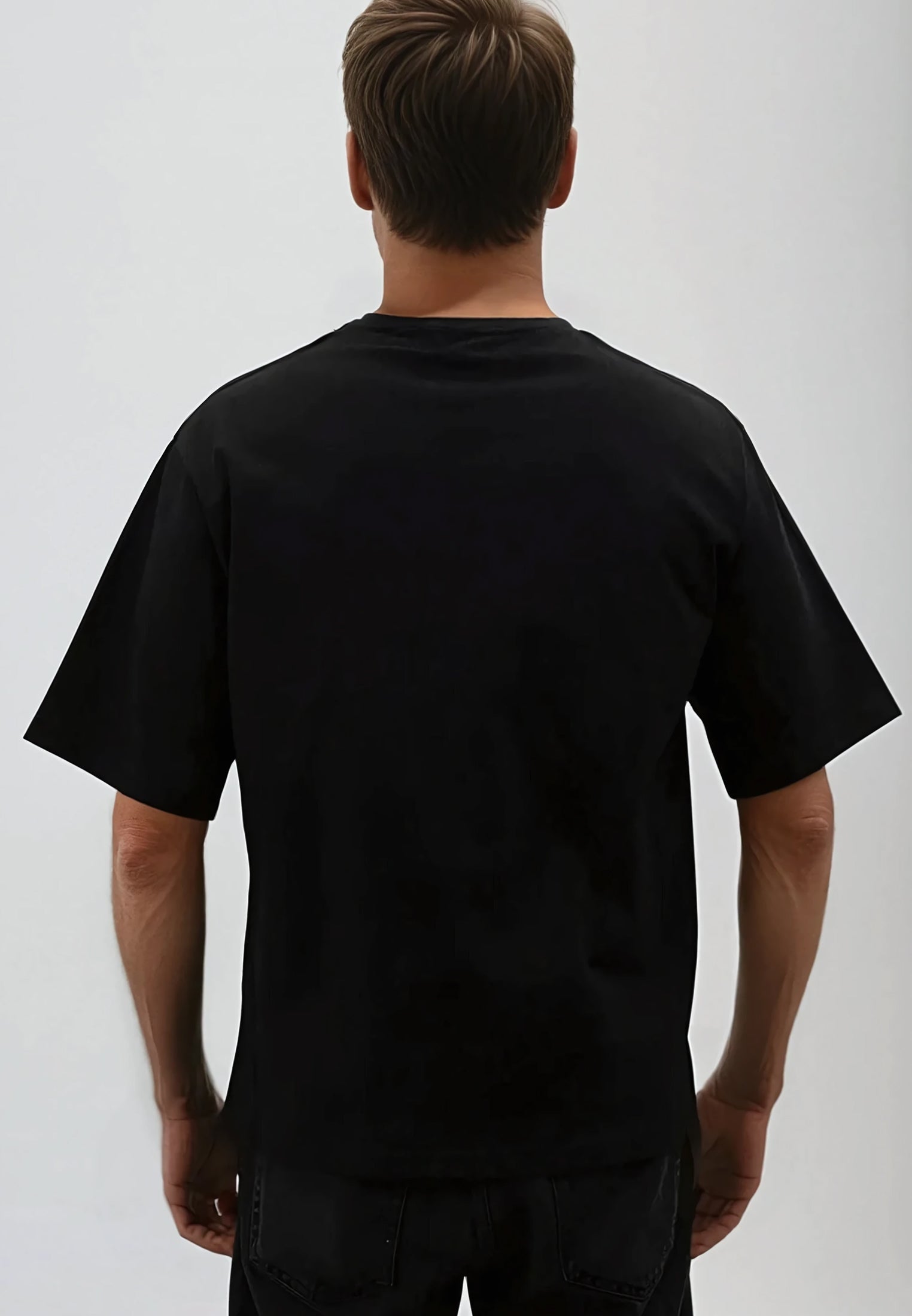 OVERSIZED HEAVY BLOCK T-SHIRT JET BLACK