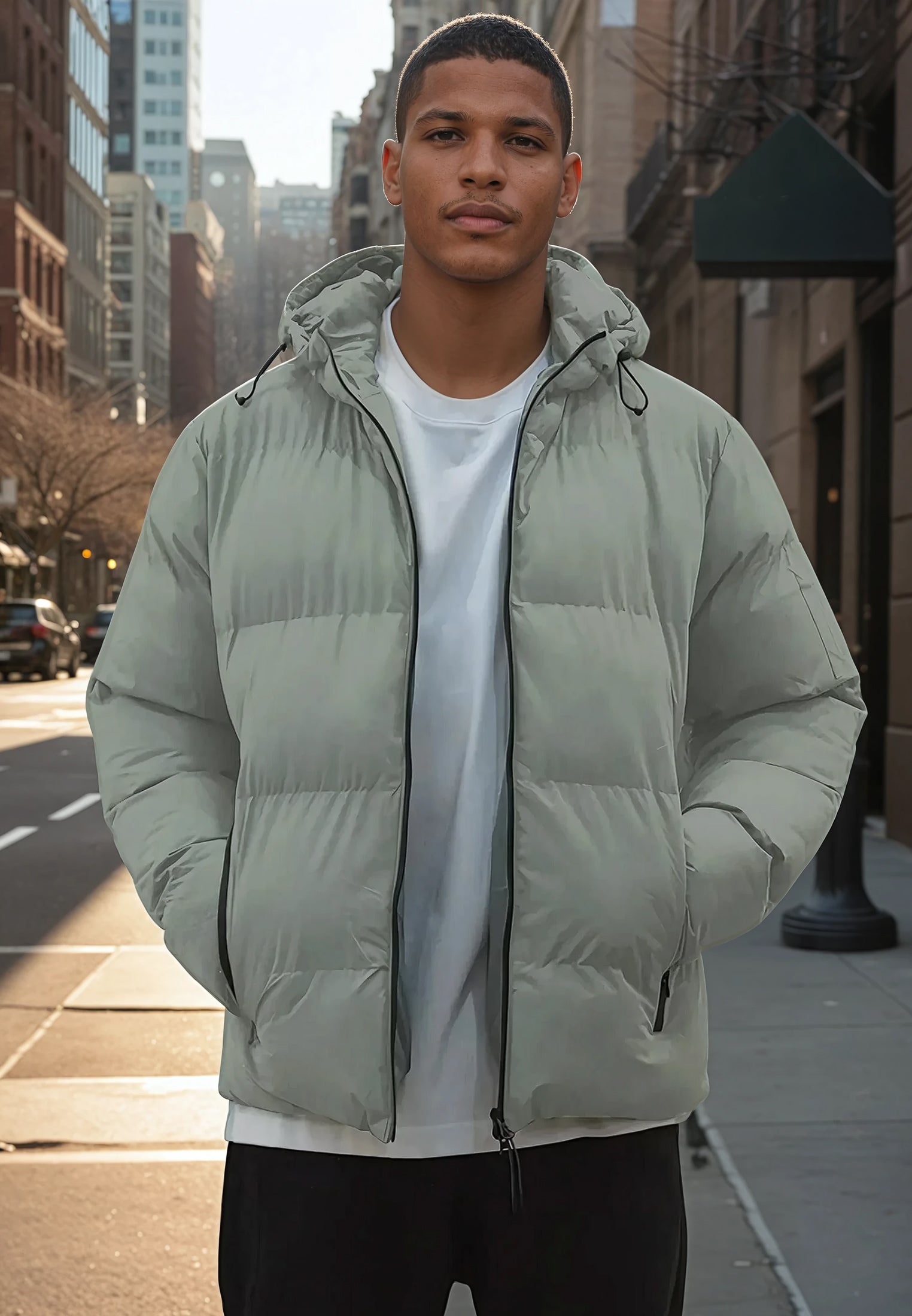 PERFORMANCE PUFFER JACKET KHAKI