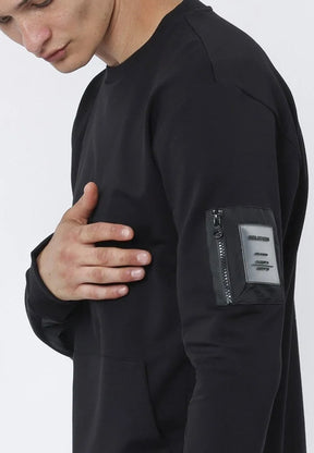 PANEL SWEAT BLACK