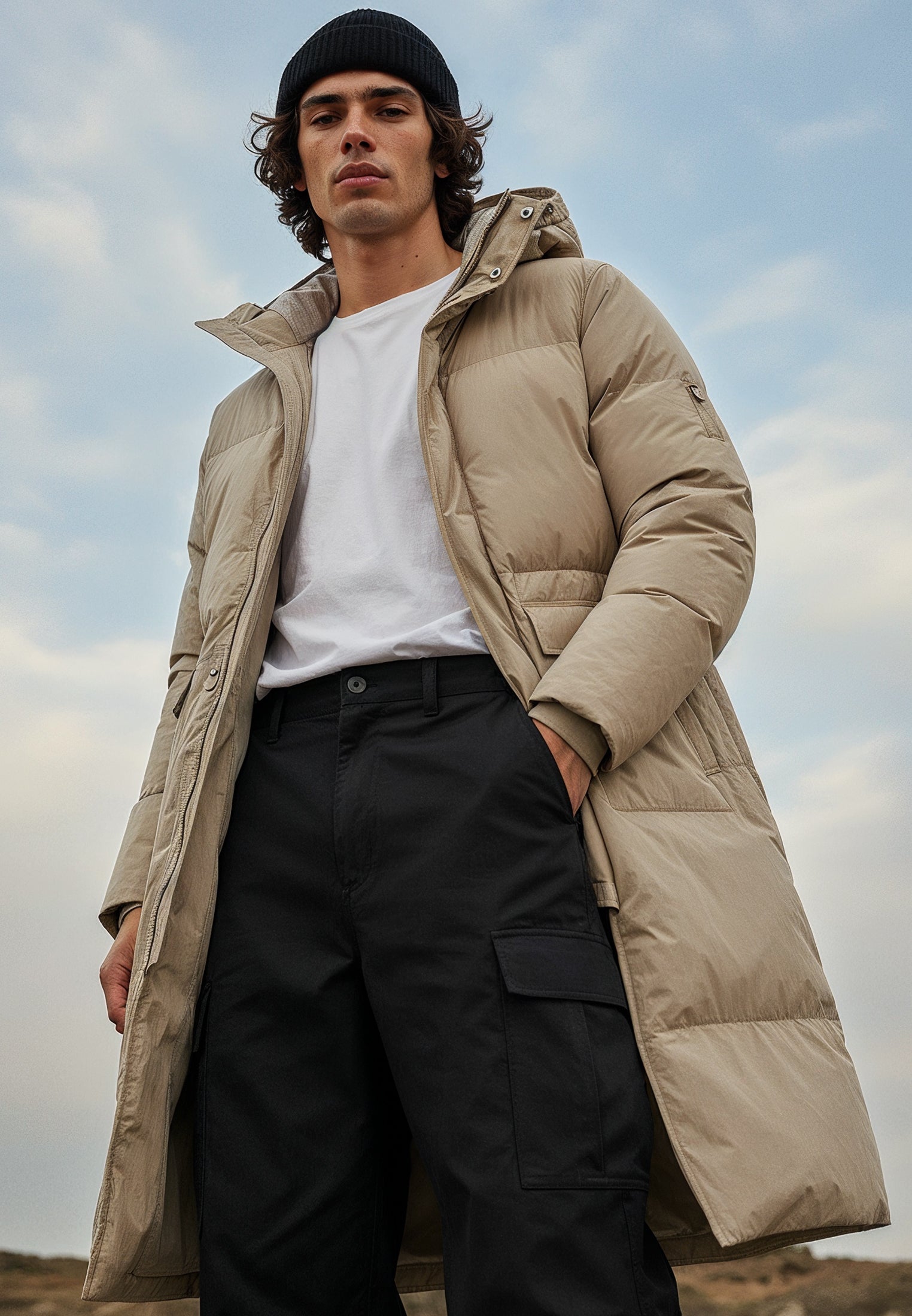 VOYAGER PUFFER PARKA TAN
