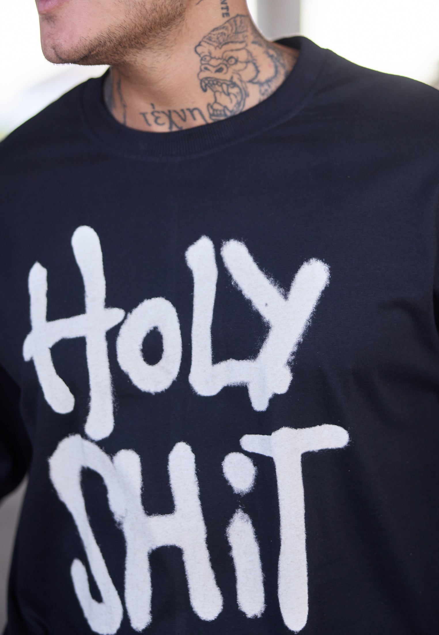 HOLY SHIT OVERSIZED T-SHIRT BLACK