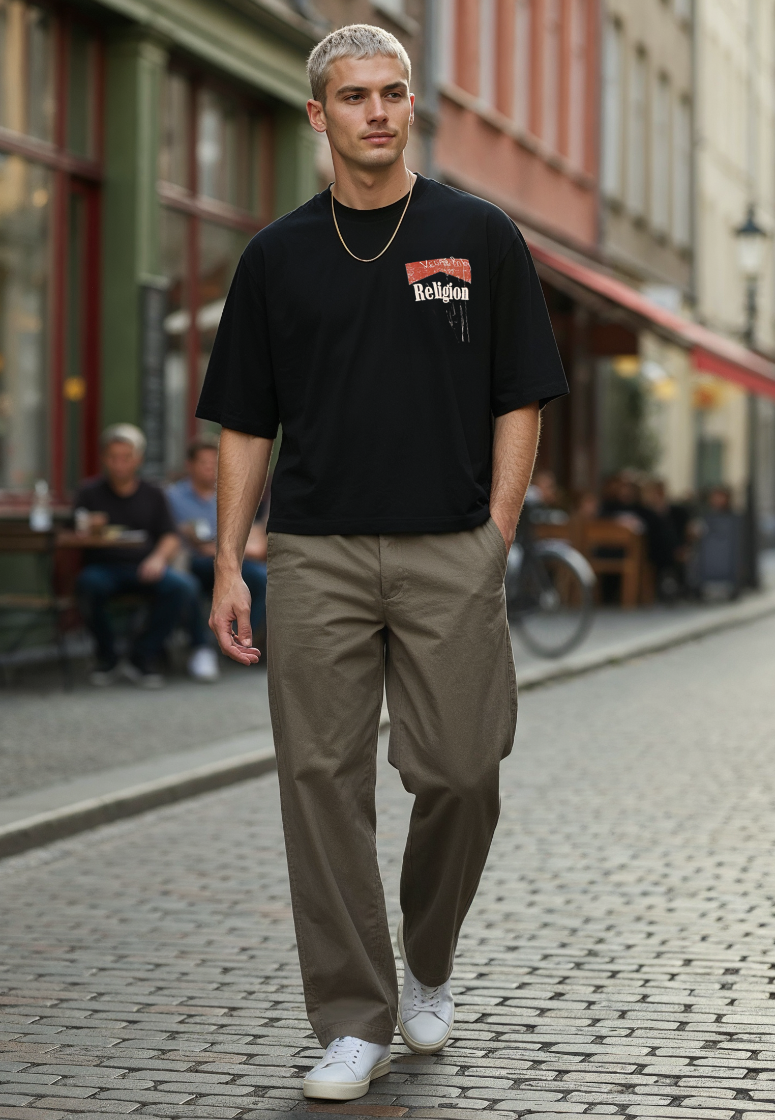 MARLBOROUGH CROP T-SHIRT BLACK