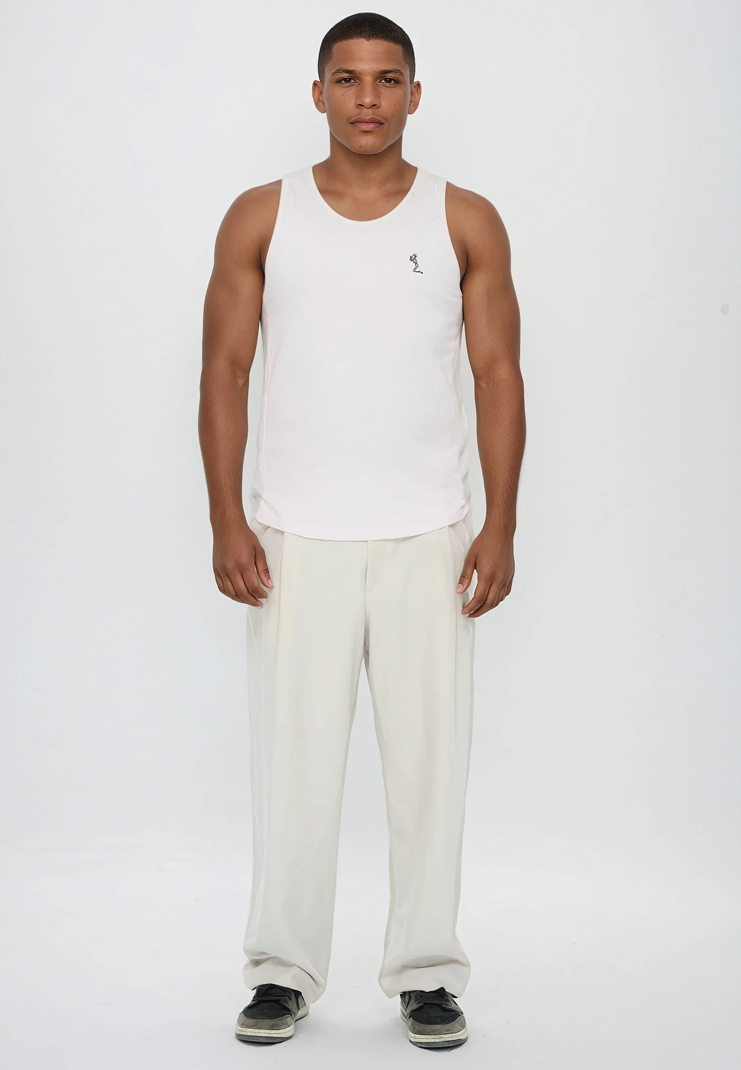 ALBION VEST PALE PINK