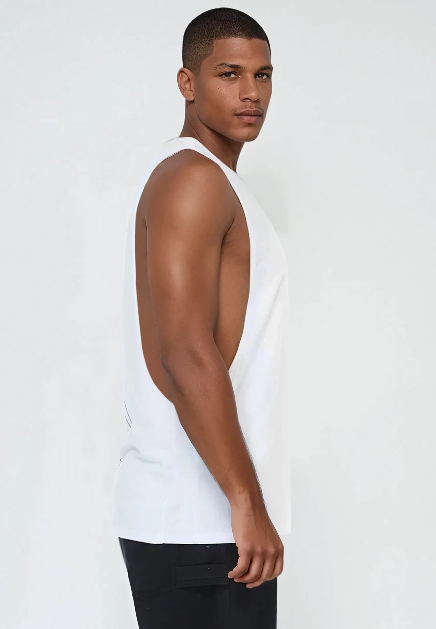 CUTAWAY VEST WHITE