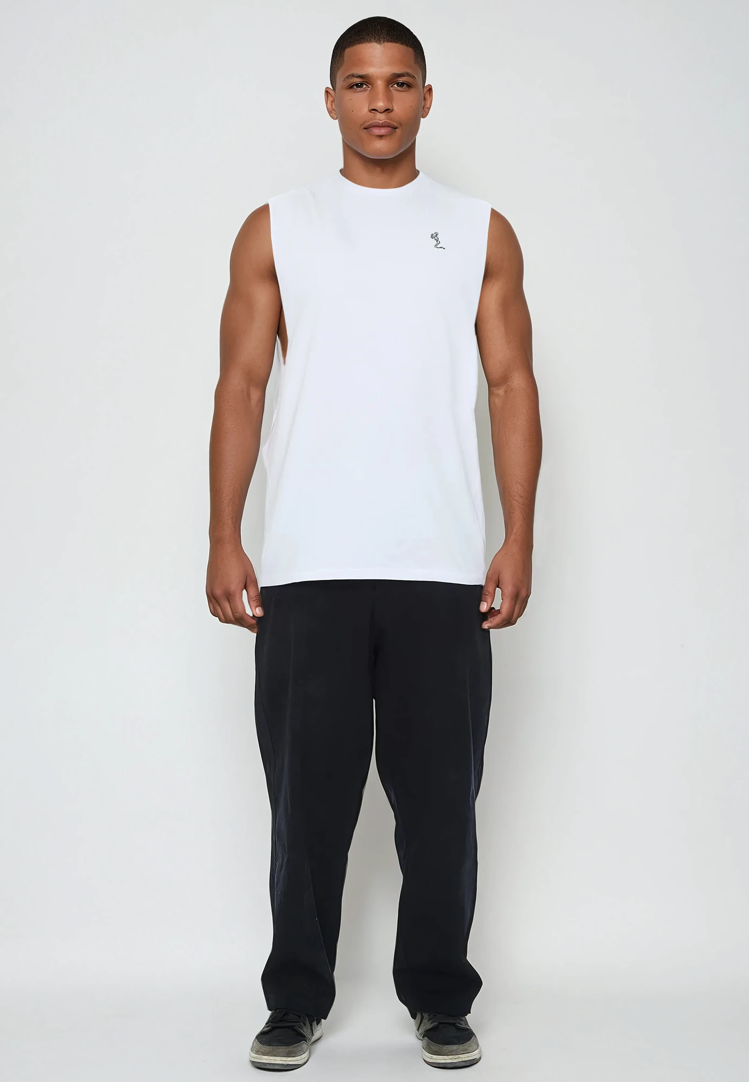 CUTAWAY VEST WHITE