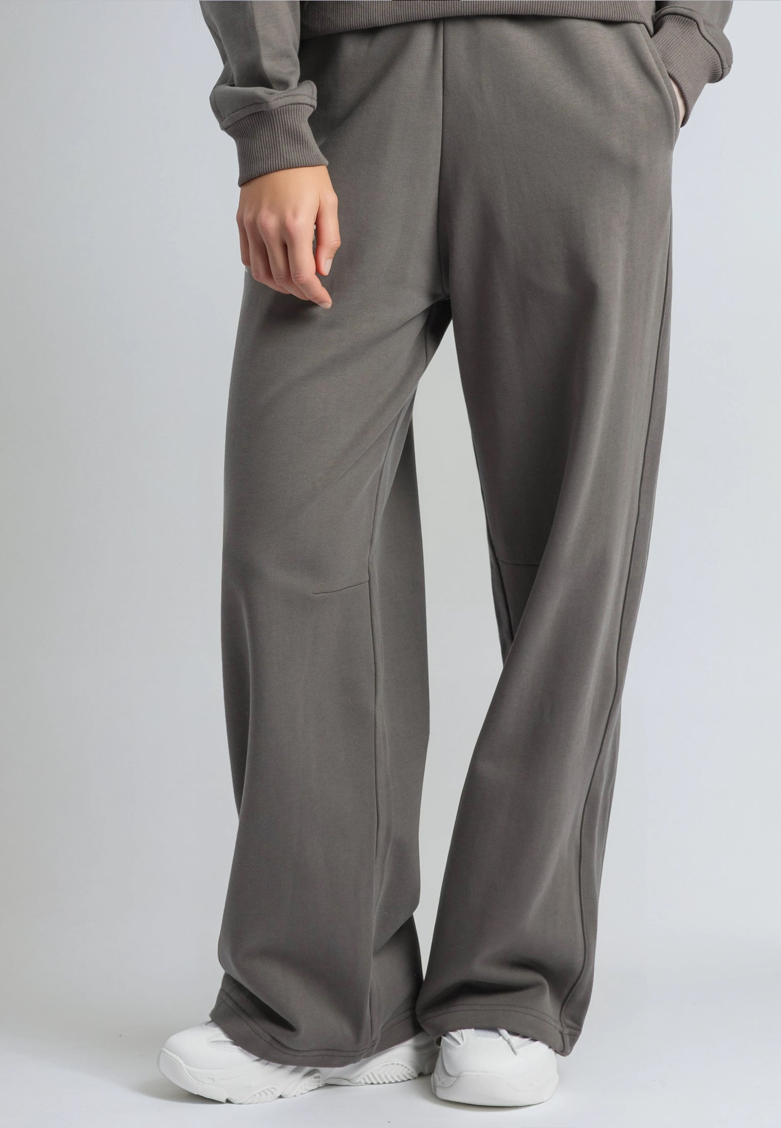 APPLIQUE RELAXED SWEATPANTS BRINDLE