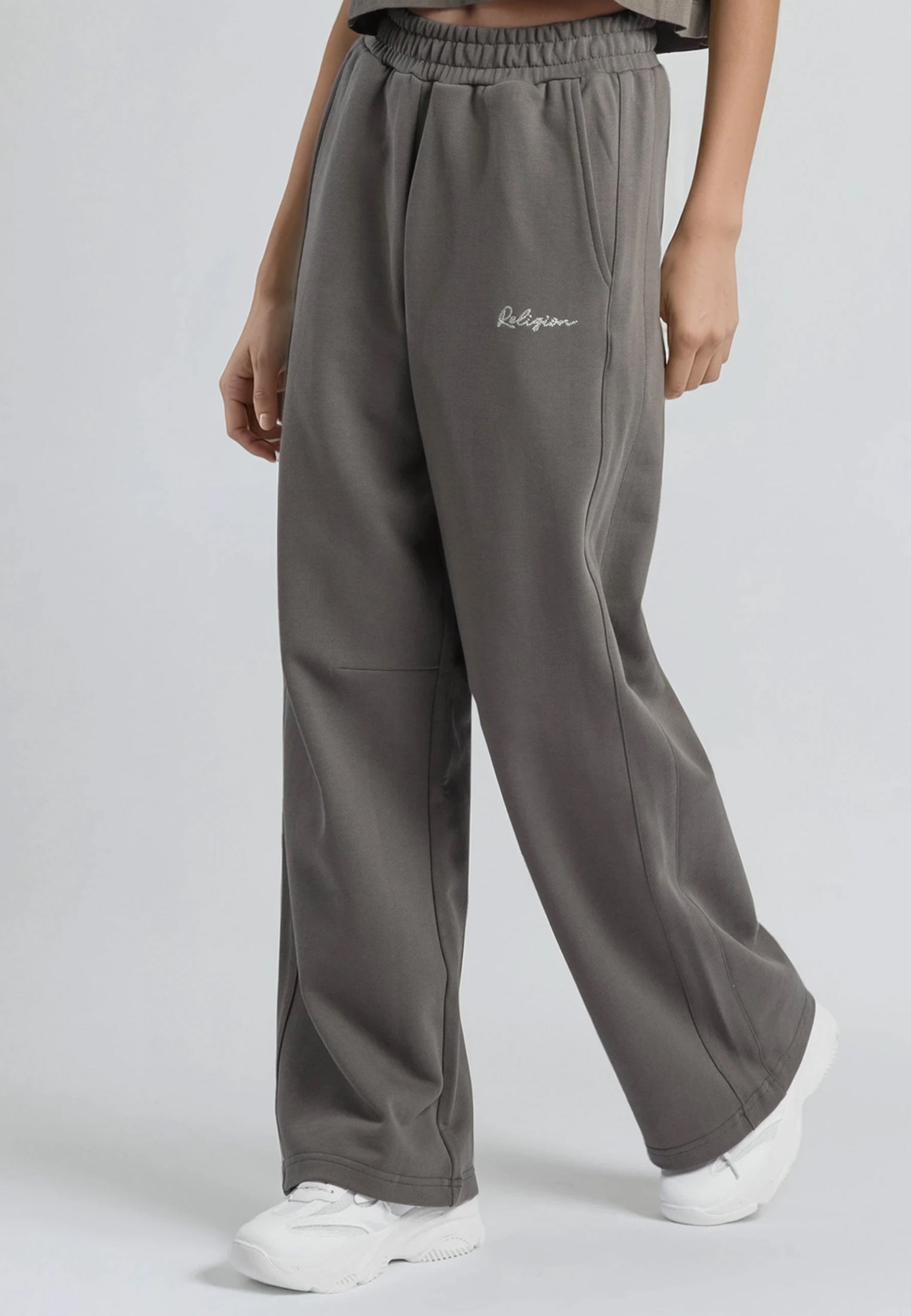 EMBROIDERY RELAXED SWEATPANTS BRINDLE