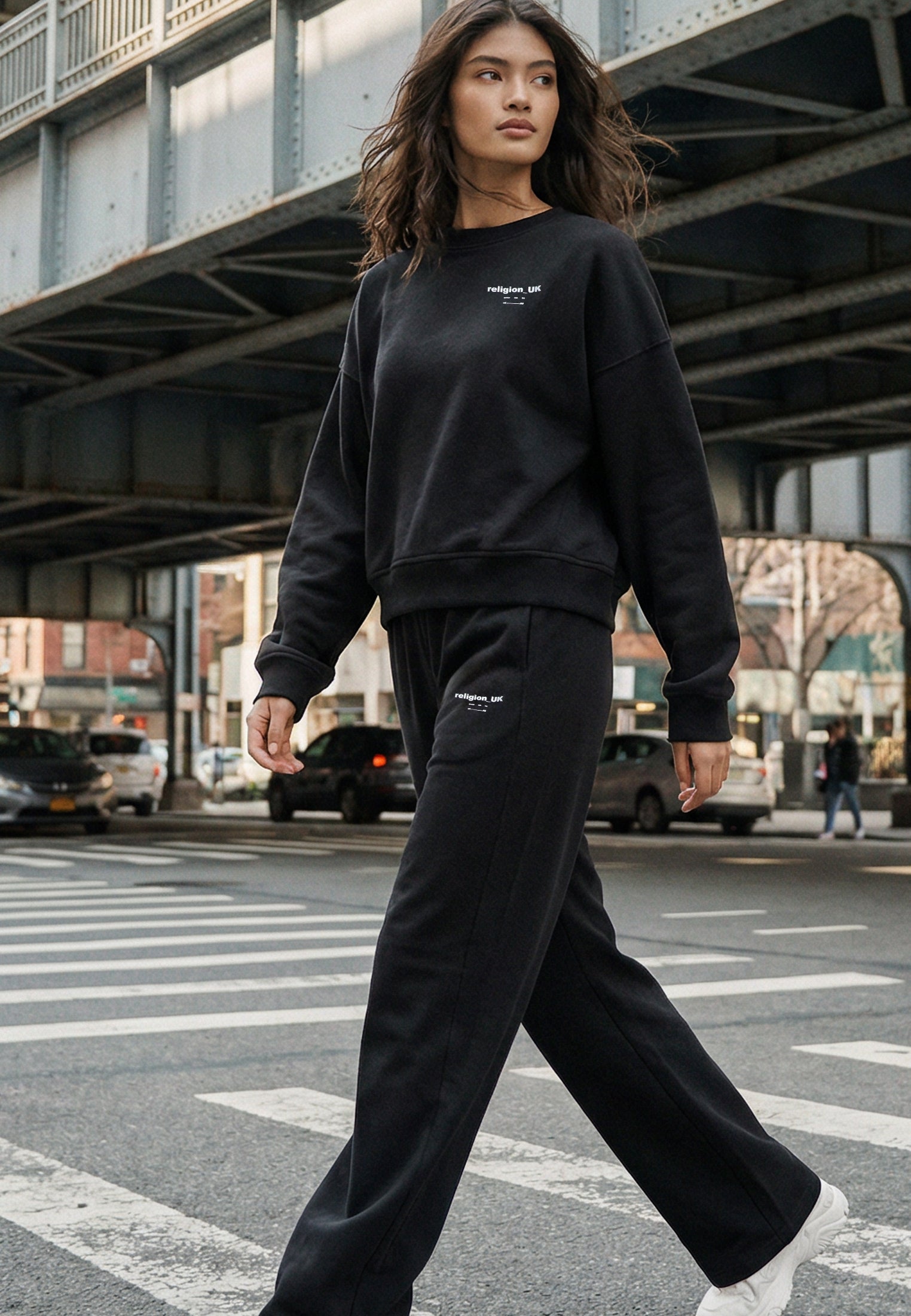 RELIGION UK BATWING SWEAT BLACK