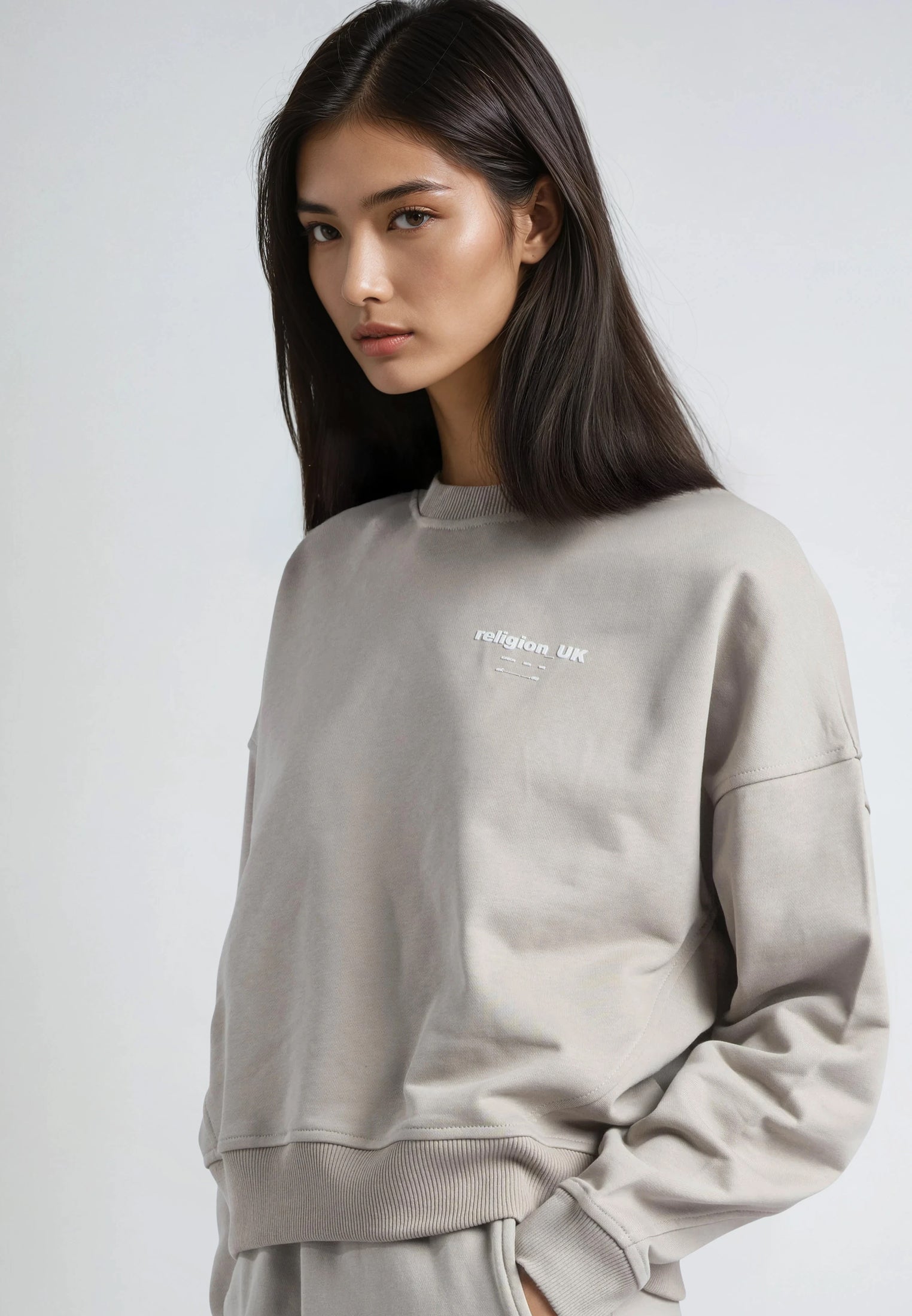 RELIGION UK BATWING SWEAT STONE