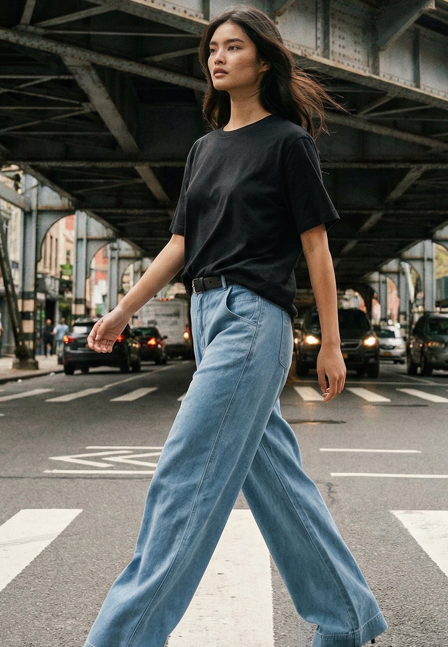 RELAXED BASIC T-SHIRT BLACK