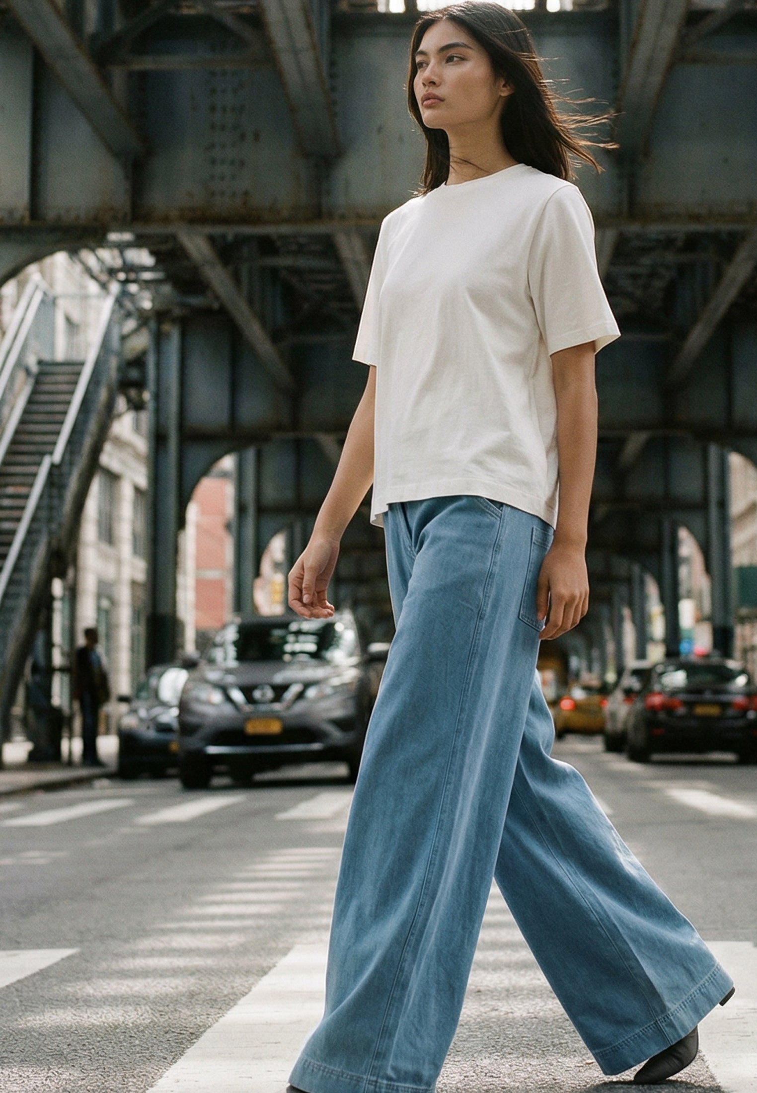 RELAXED BASIC T-SHIRT WHITE ONYX