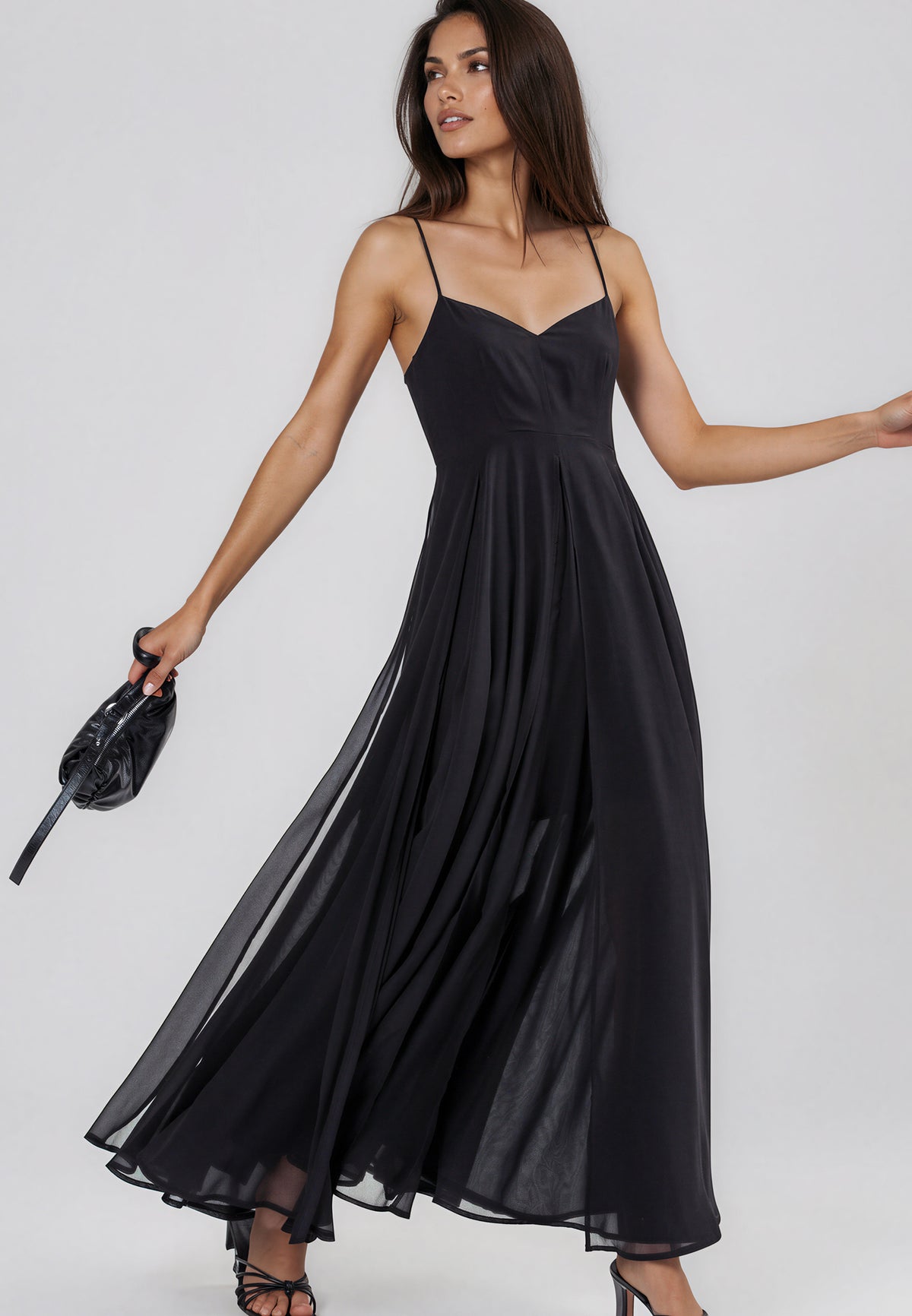 OLSEN MAXI DRESS BLACK