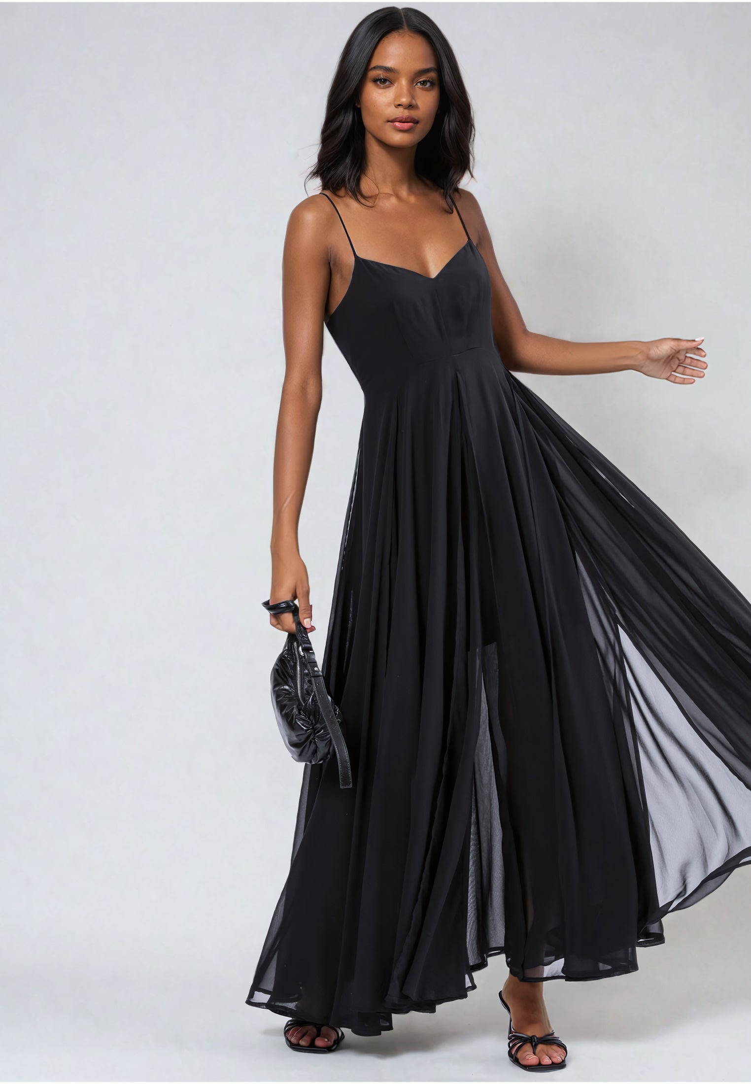 OLSEN MAXI DRESS BLACK