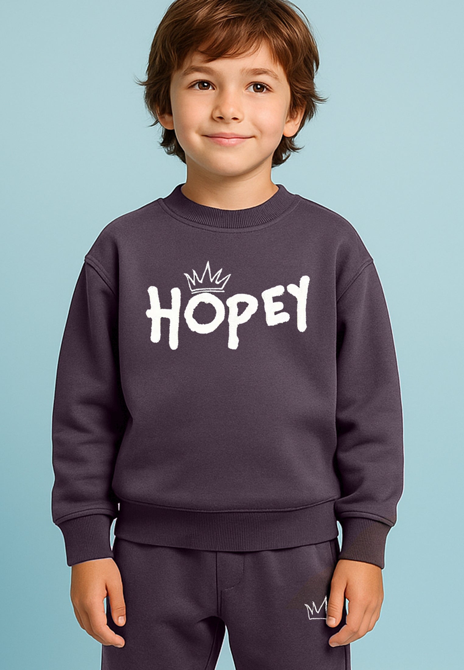 KIDS HOPEY OVERSIZED SWEATSHIRT MAUVE