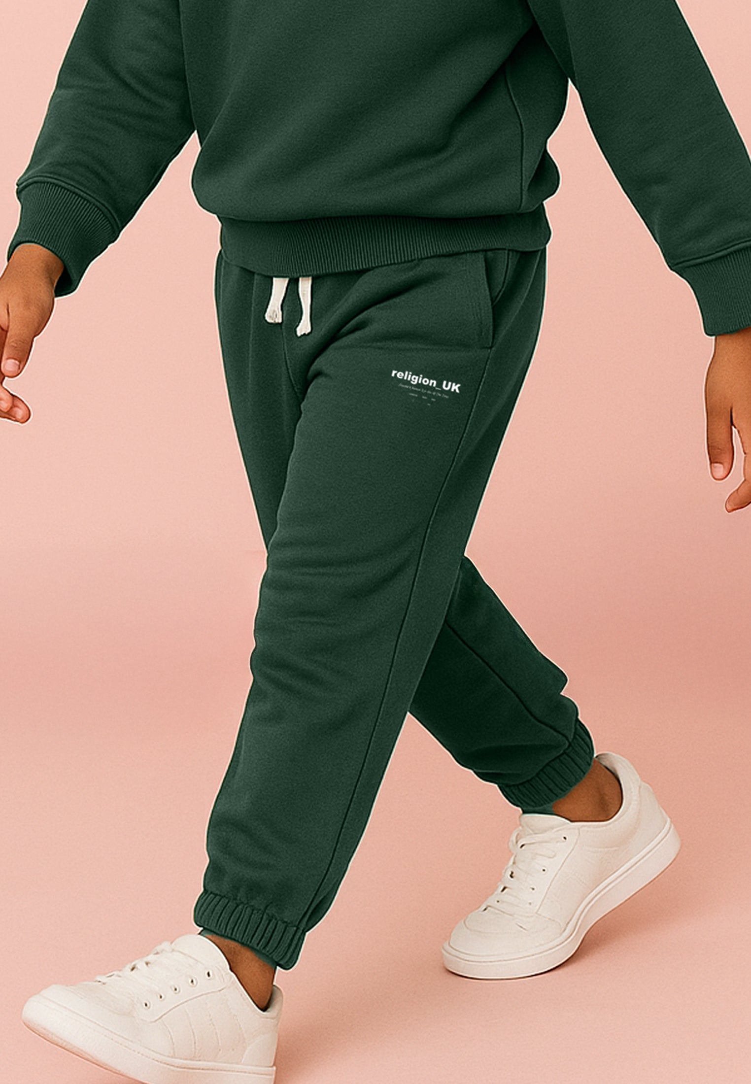 KIDS RELIGION LOGO SWEATPANTS GREEN
