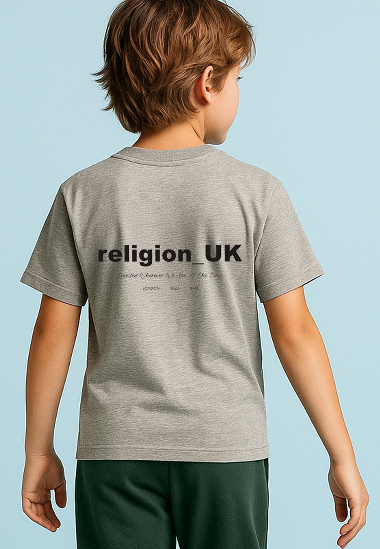 RELIGION KIDS OVERSIZED T-SHIRT GREY MARL