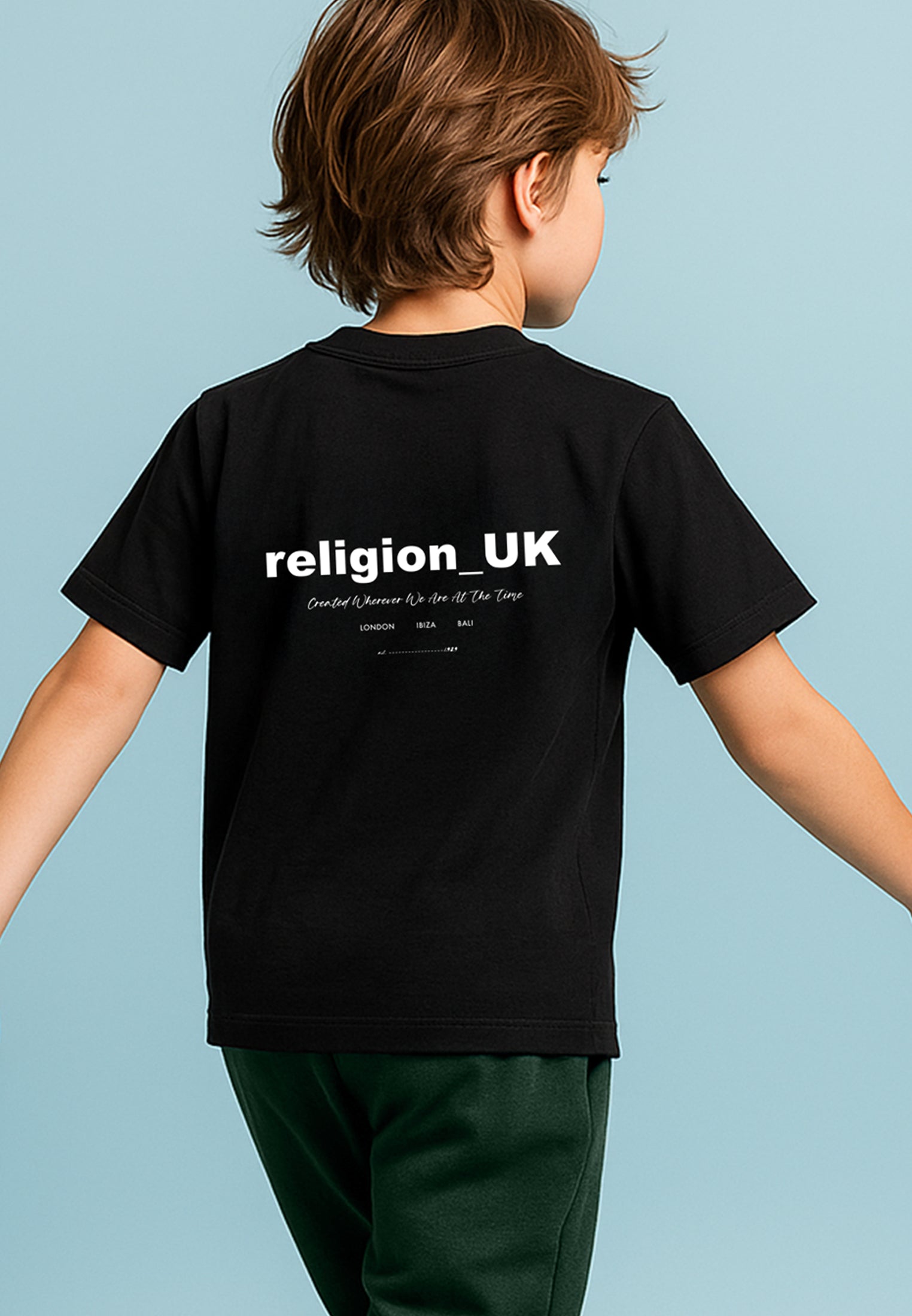 RELIGION KIDS OVERSIZED T-SHIRT BLACK