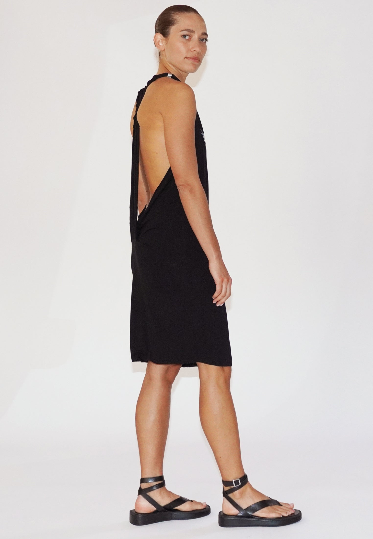 TRIANGLE DRESS BLACK