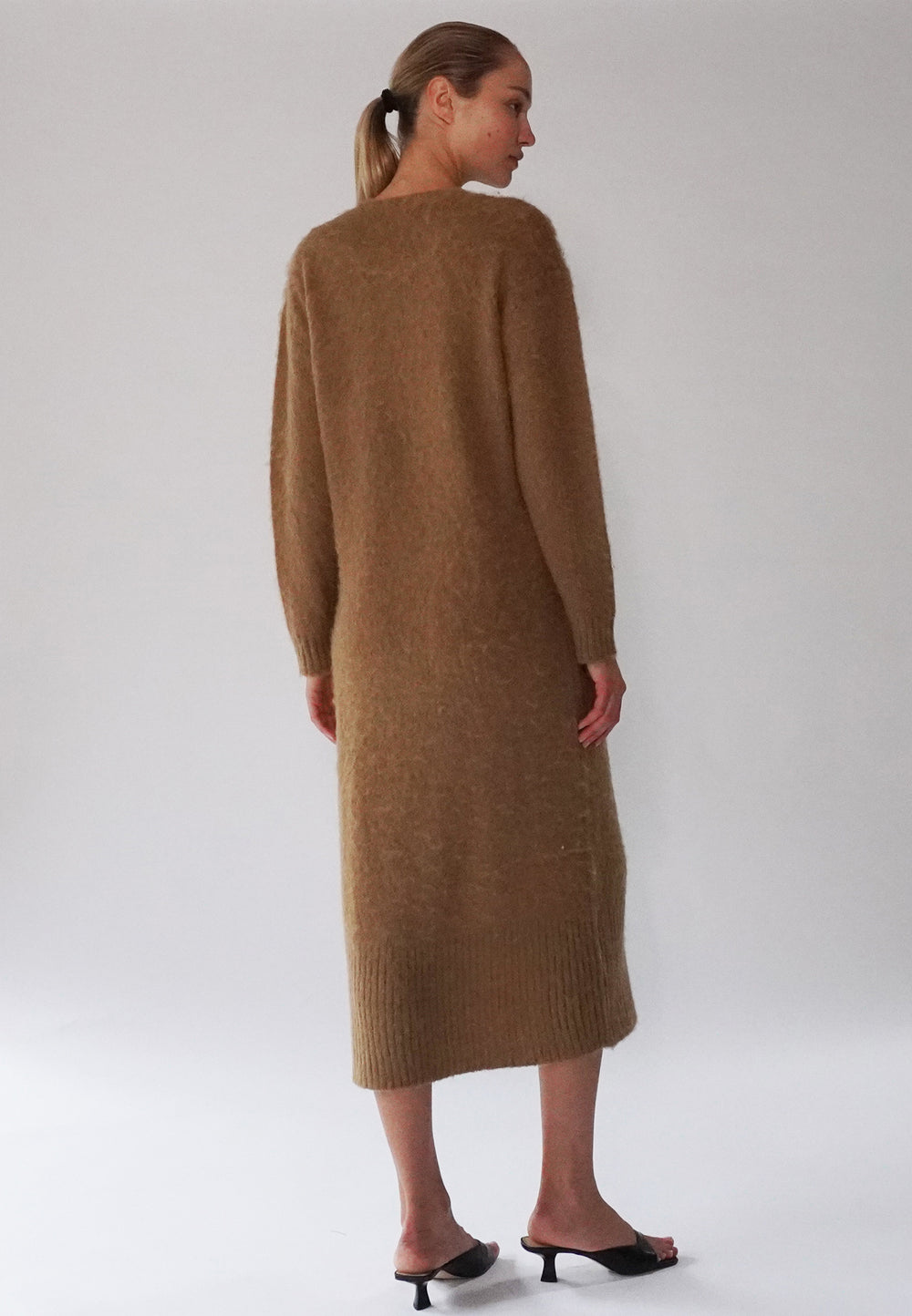 12890 Camel Double Breasted Dress