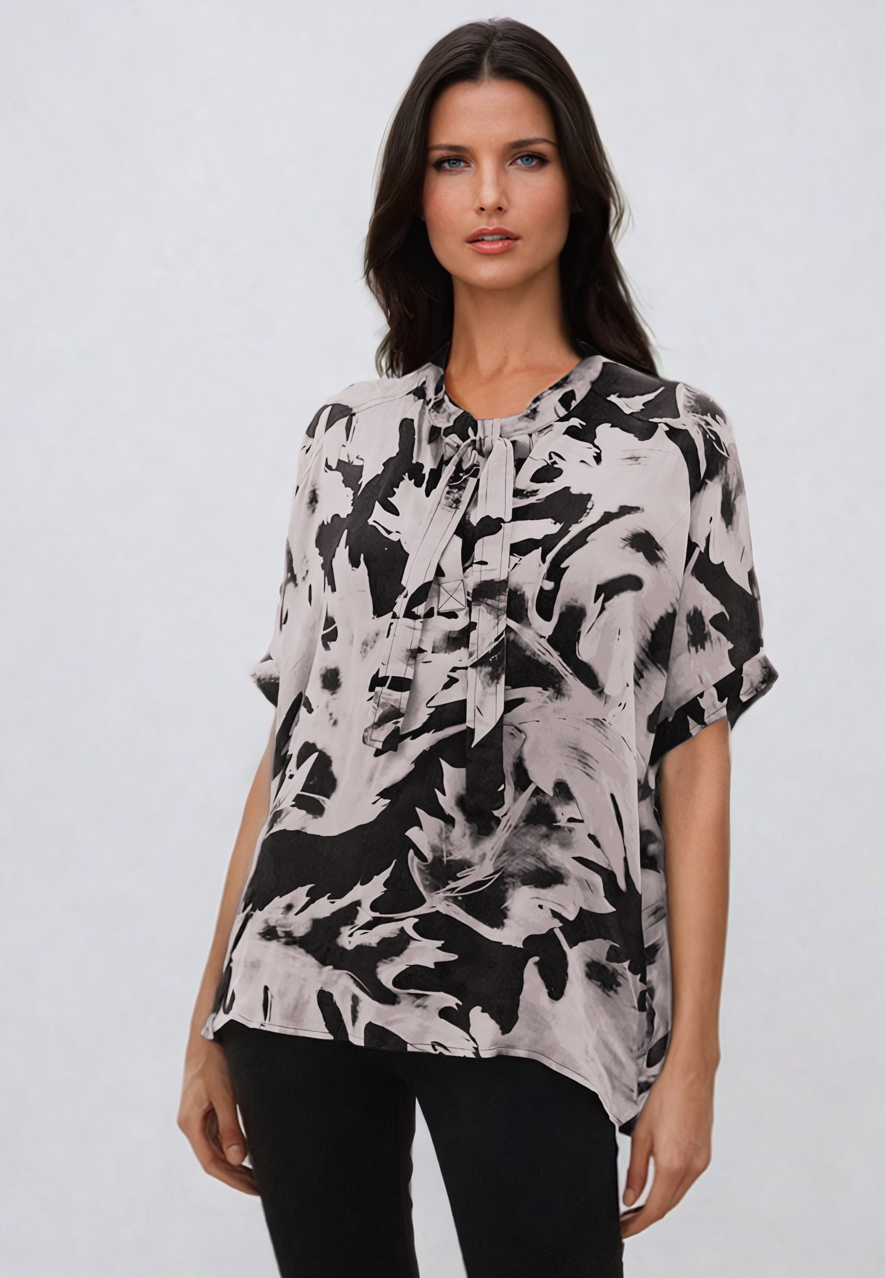 CLUSTER TOP CAMO BLACK