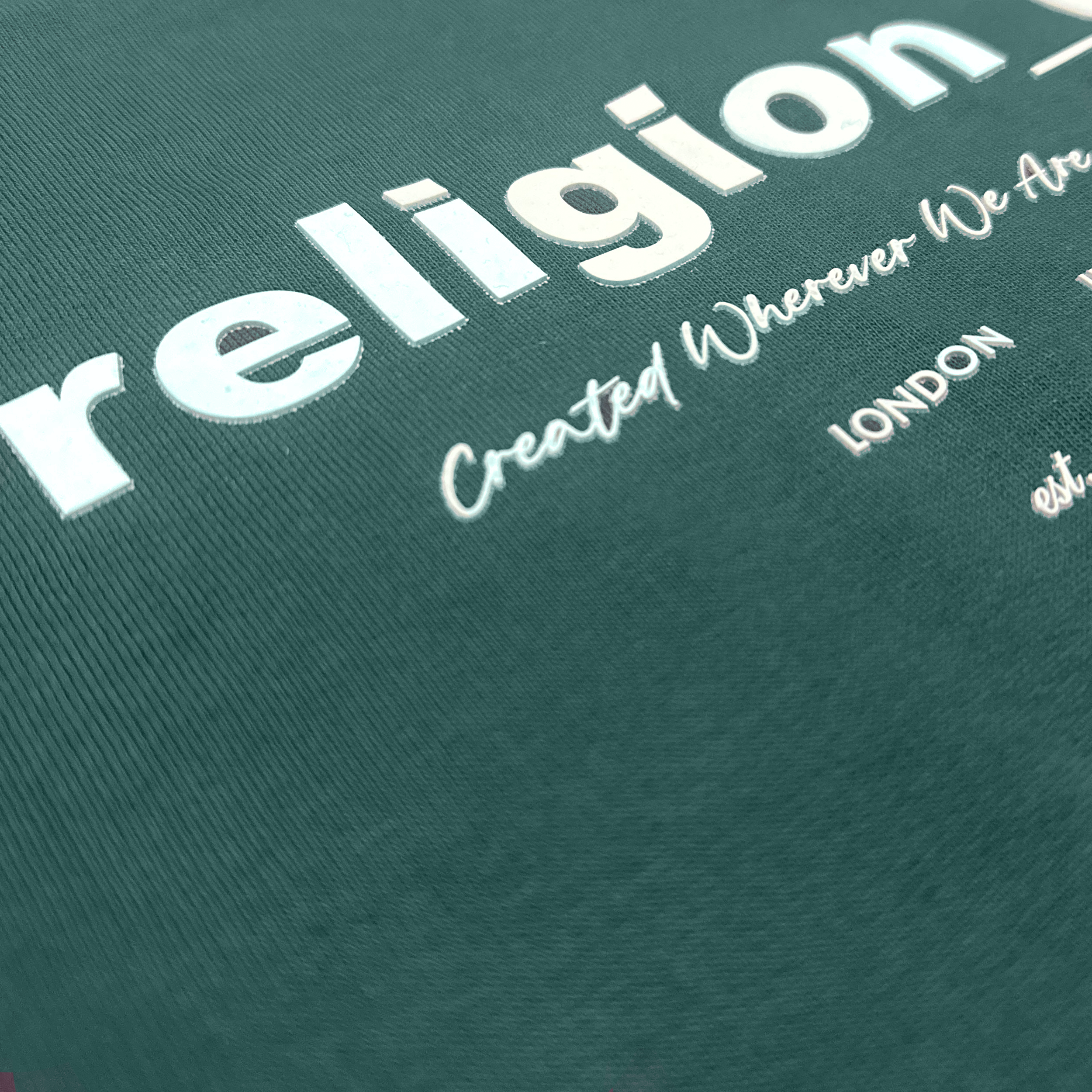 KIDS RELIGION OVERSIZED SWEATSHIRT GREEN