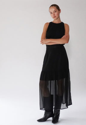 FLARE SKIRT BLACK