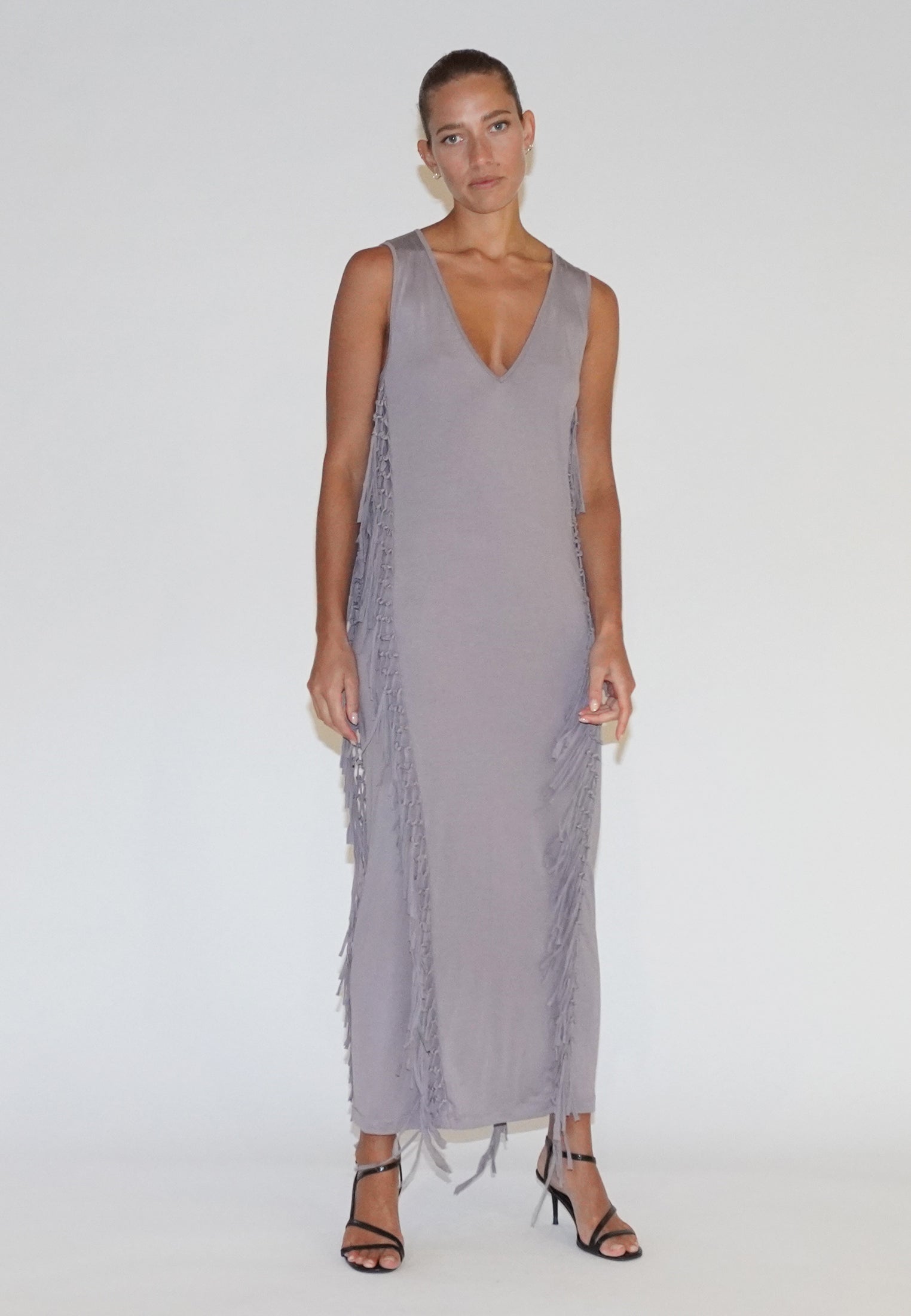 FLOURISH MAXI DRESS GULL GREY