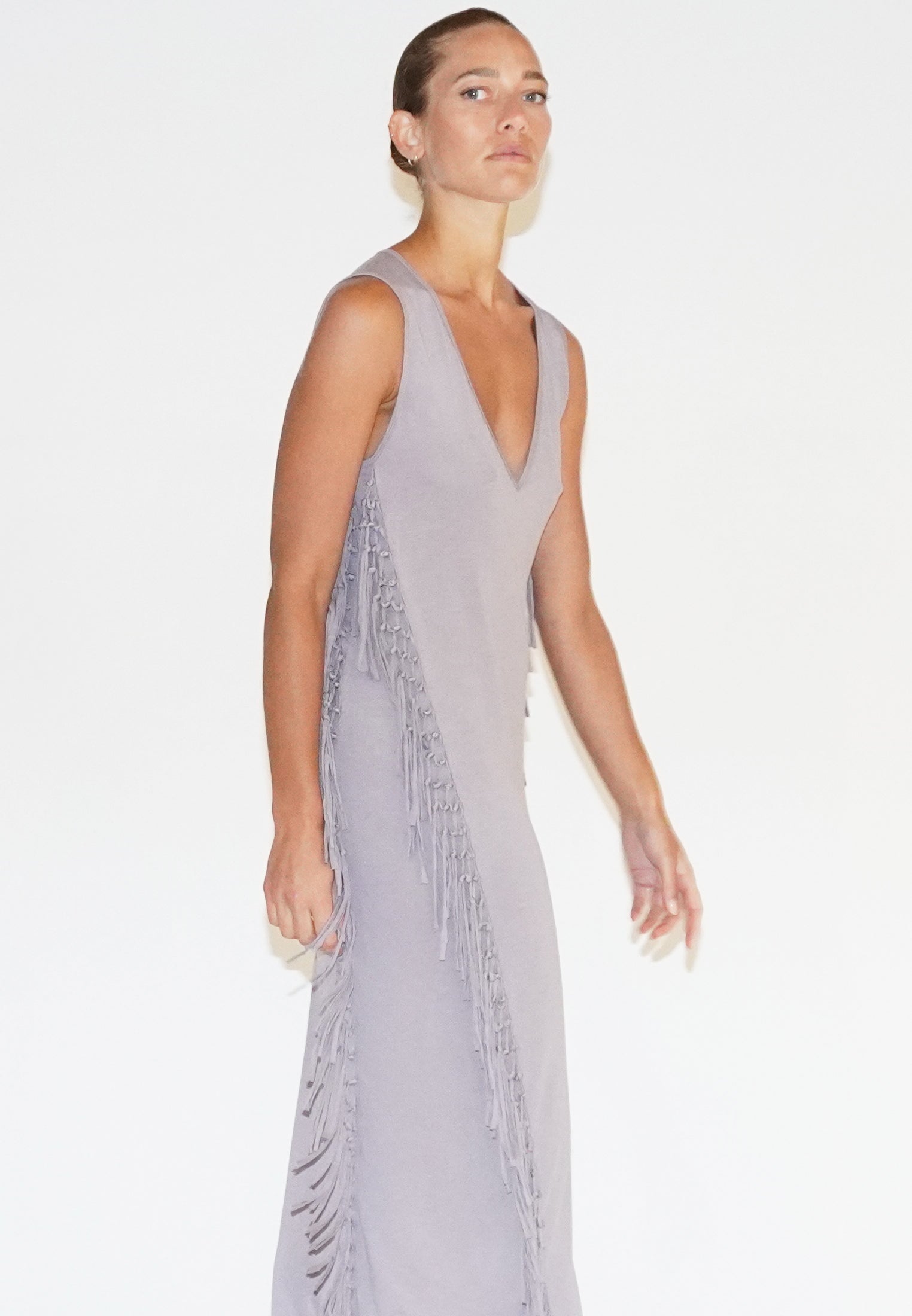 FLOURISH MAXI DRESS GULL GREY