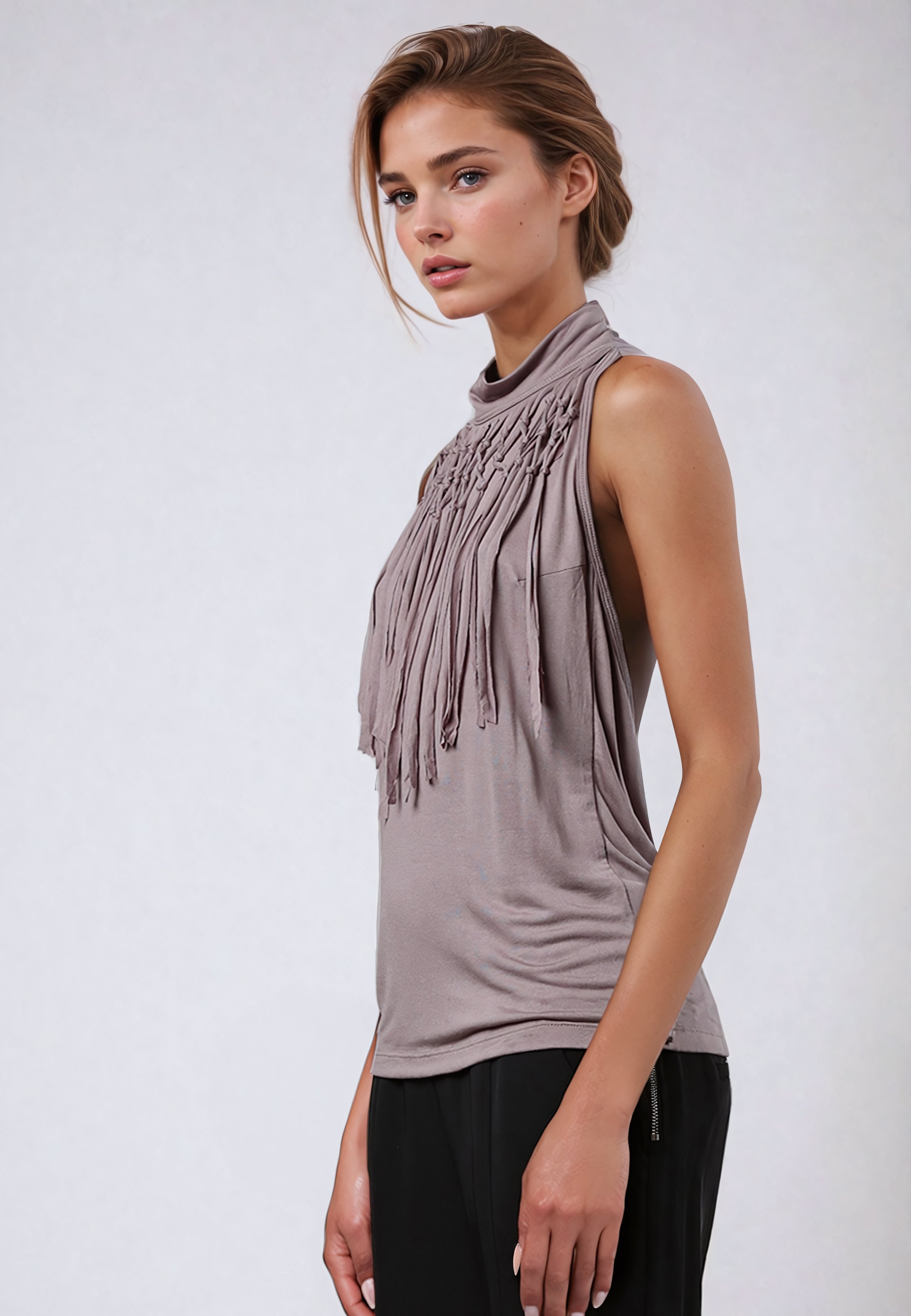 FLOURISH BACKLESS TOP GULL GREY