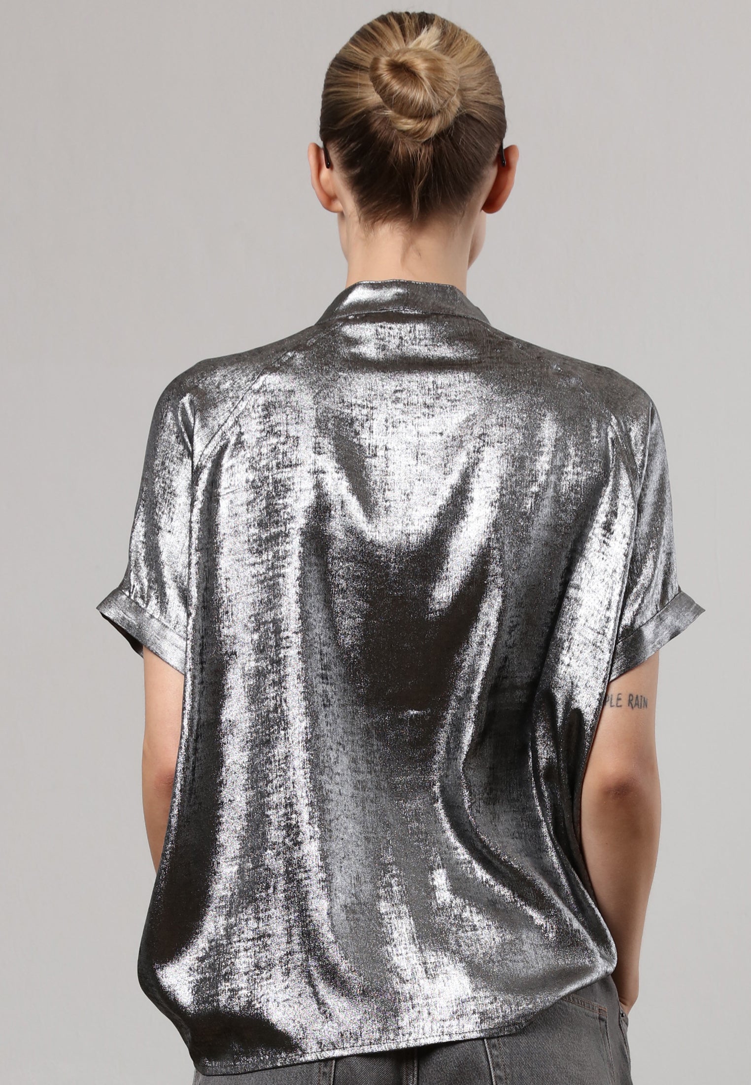 FOLD SHIRT SILVER FOIL