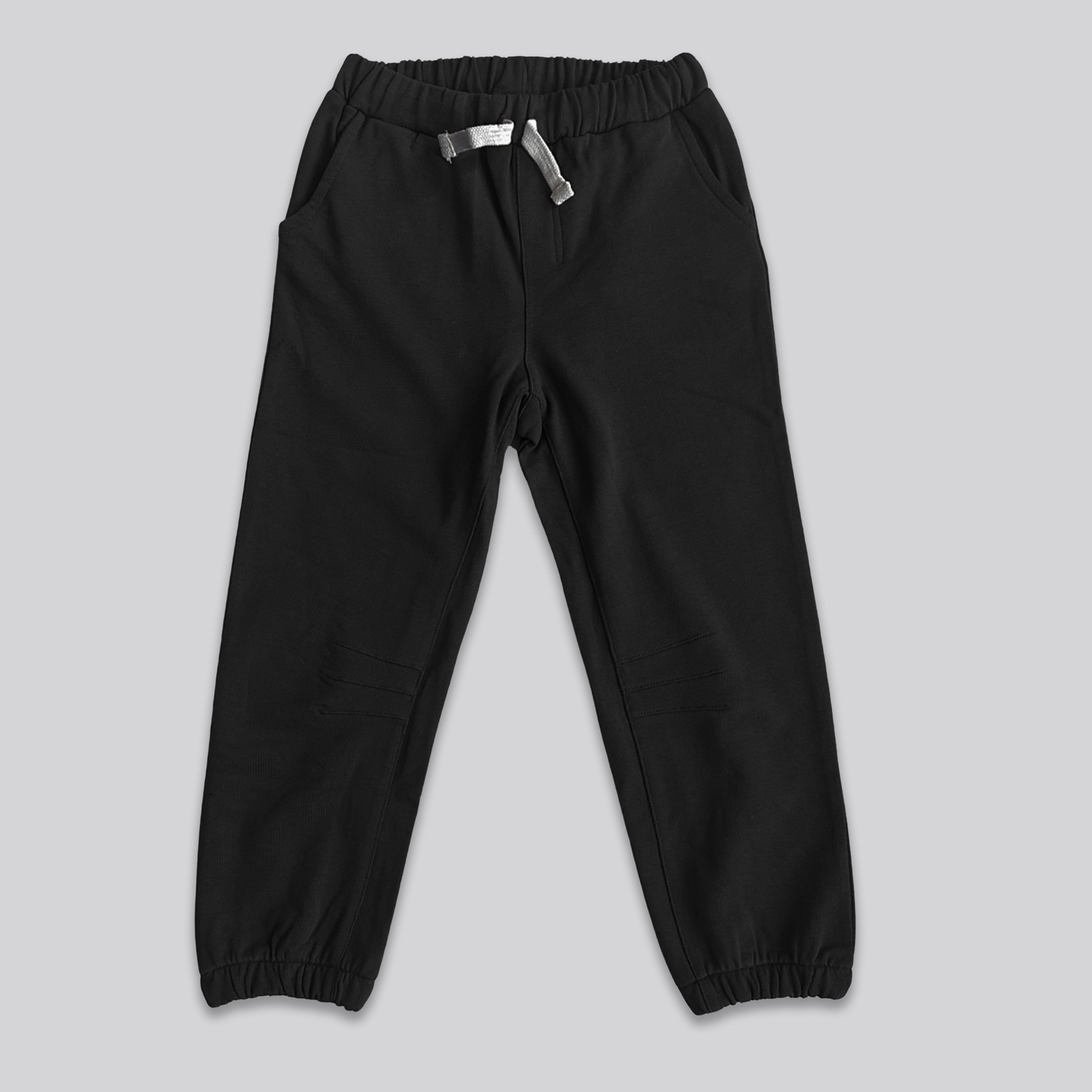 KIDS RELIGION SEAMED DARTED SWEATPANTS BLACK