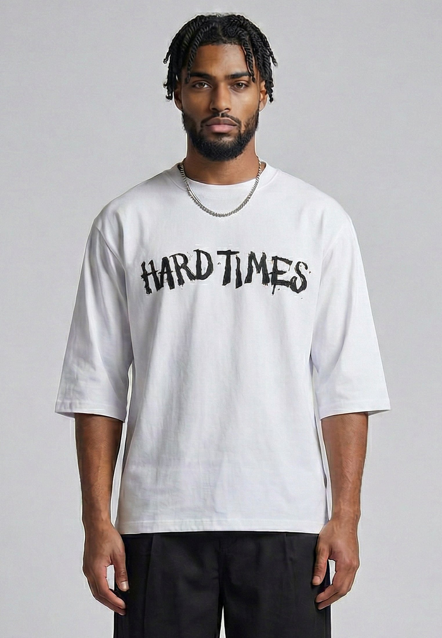 HARD TIMES T-SHIRT WHITE