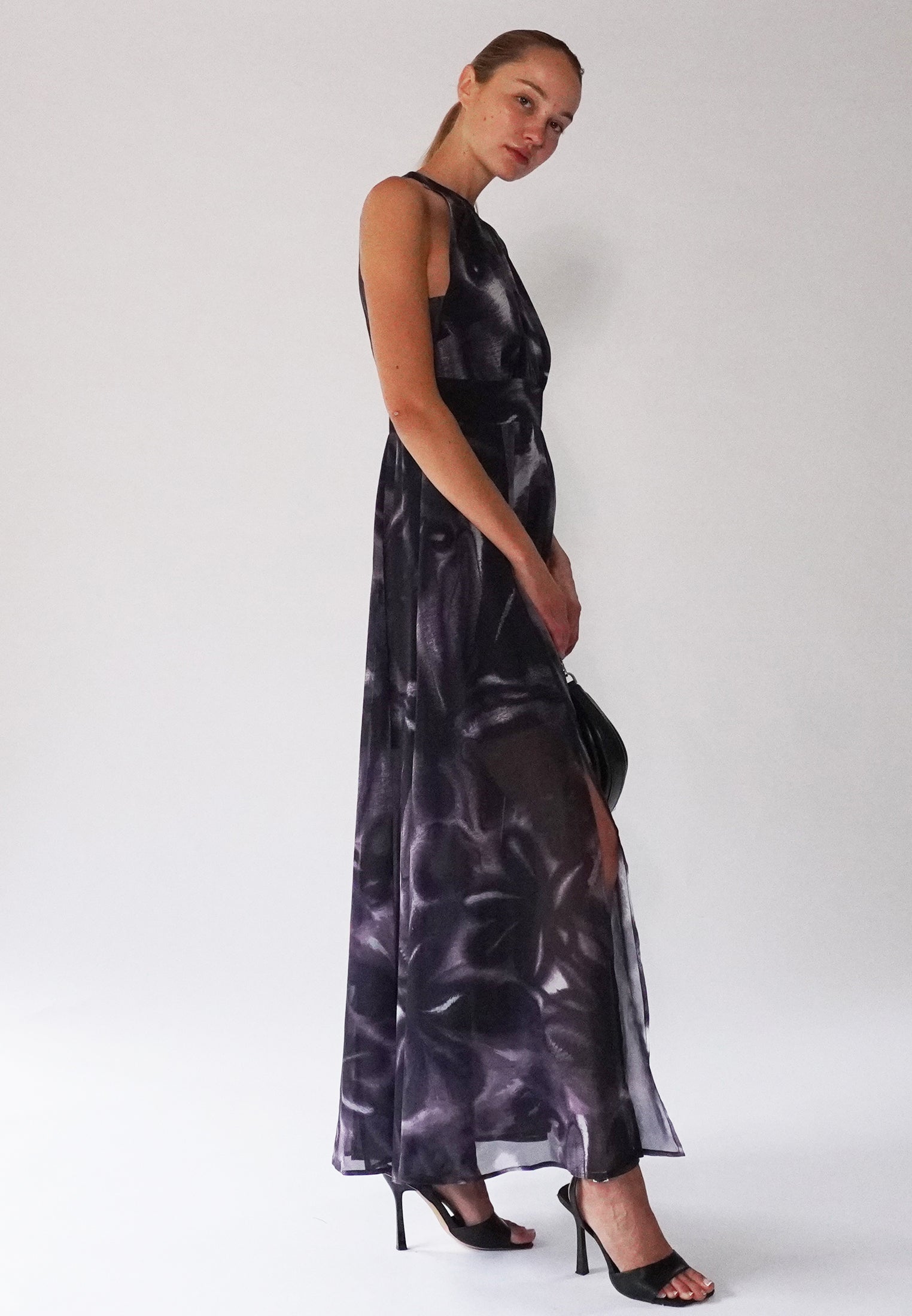 Black flowing maxi dress best sale