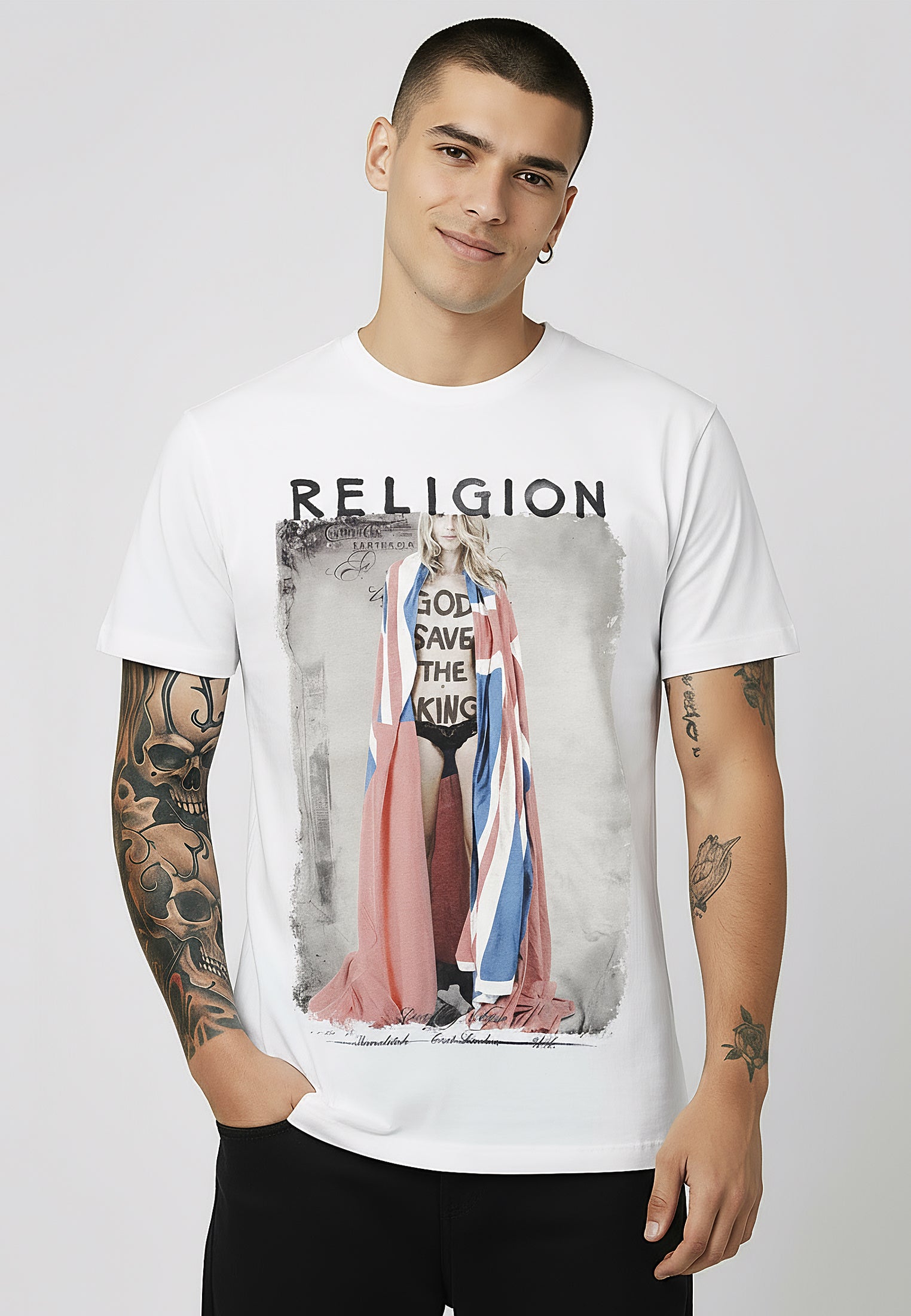 GOD SAVE THE KING T-SHIRT WHITE