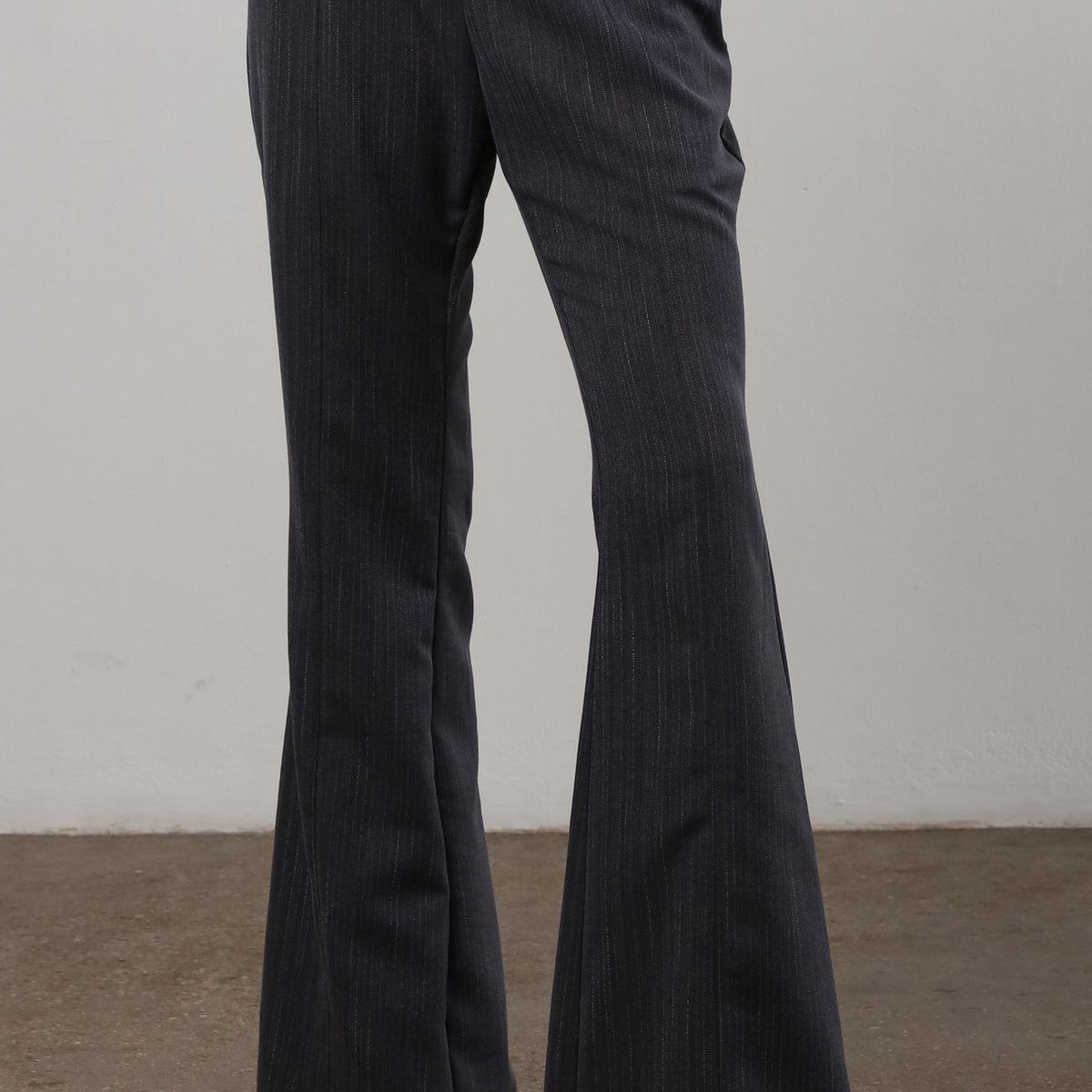 STRIPE FLARE SLACKS【GRAY】 STRIPE FLARE SLACKS【GRAY】 | SHIKITARI
