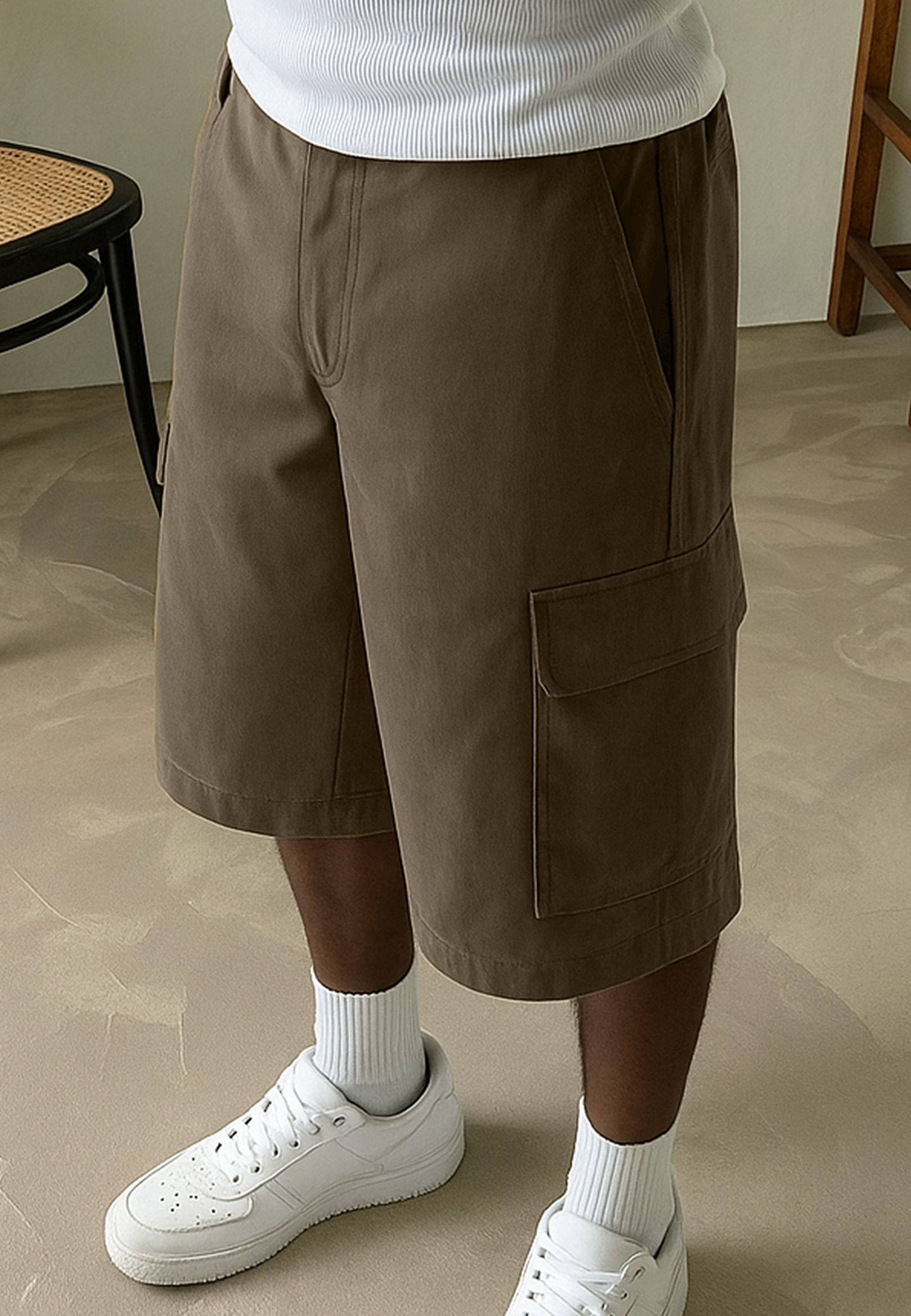 CARGO JORT HERRINGBONE KHAKI