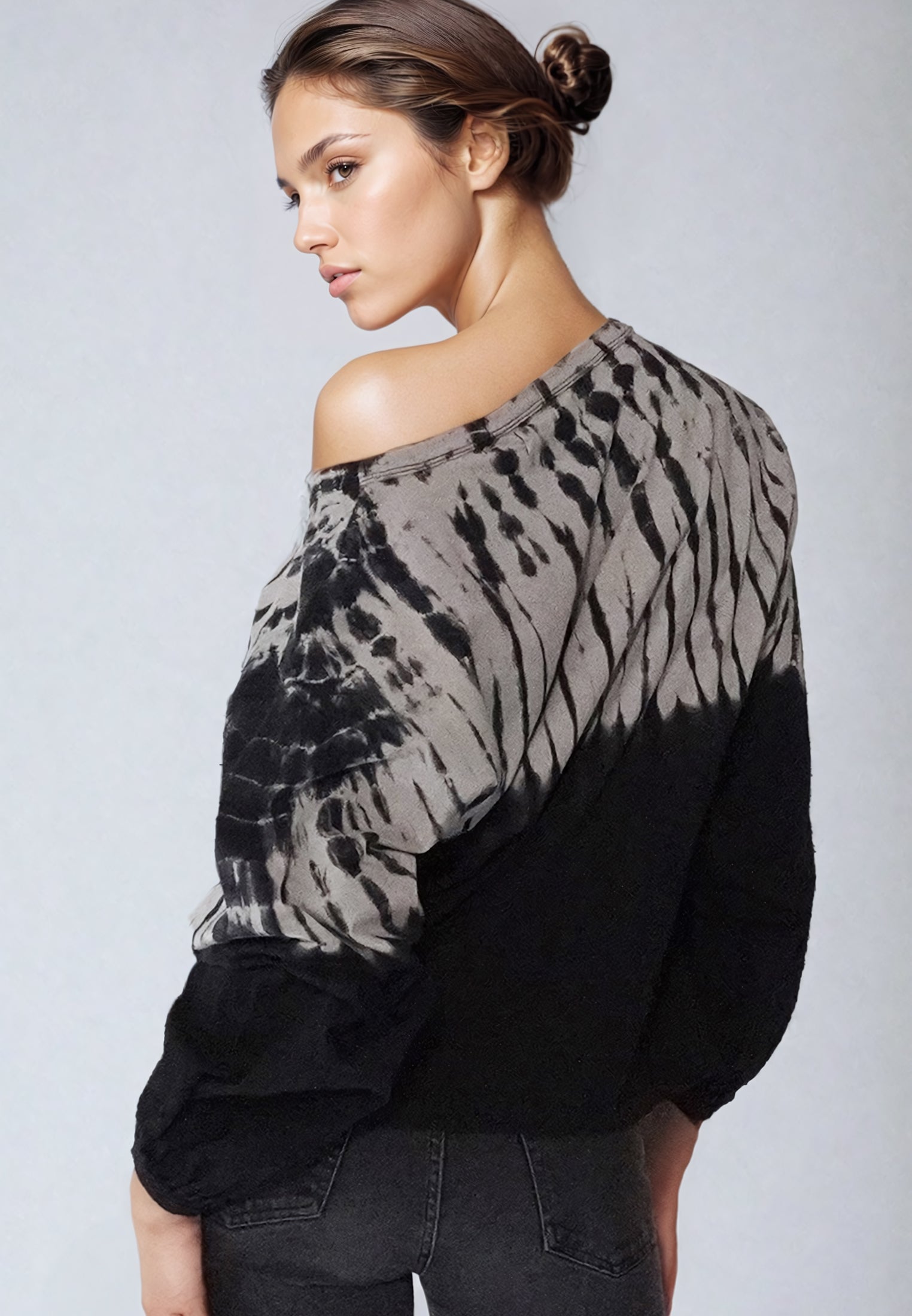 SPARKLE T-SHIRT GREY & BLACK