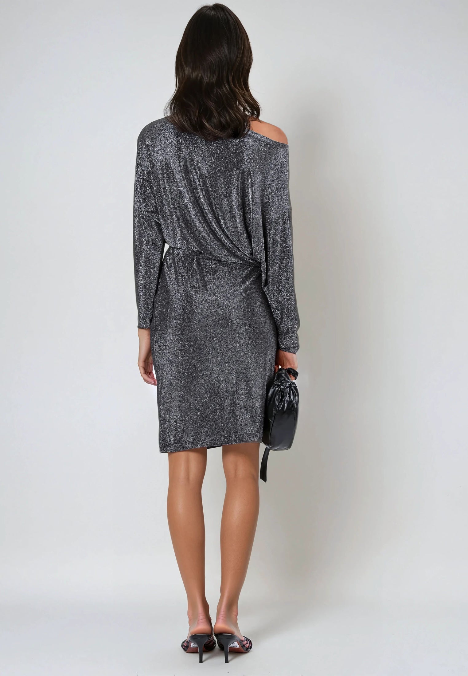 TANZANITE DRESS GUNMETAL GREY