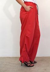 TRACE CORAL PARACHUTE TROUSERS