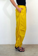 TRACE YELLOW PARACHUTE TROUSERS