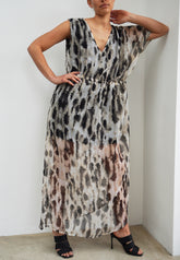 RELIGION Fortune Lure Print Maxi Dress