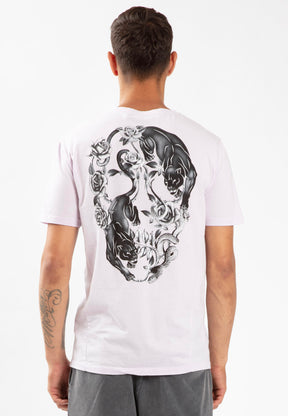 PANTHER SKULL T-SHIRT LAVENDER FOG