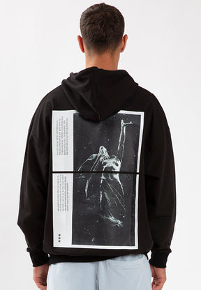 CUT IT HOODIE BLACK