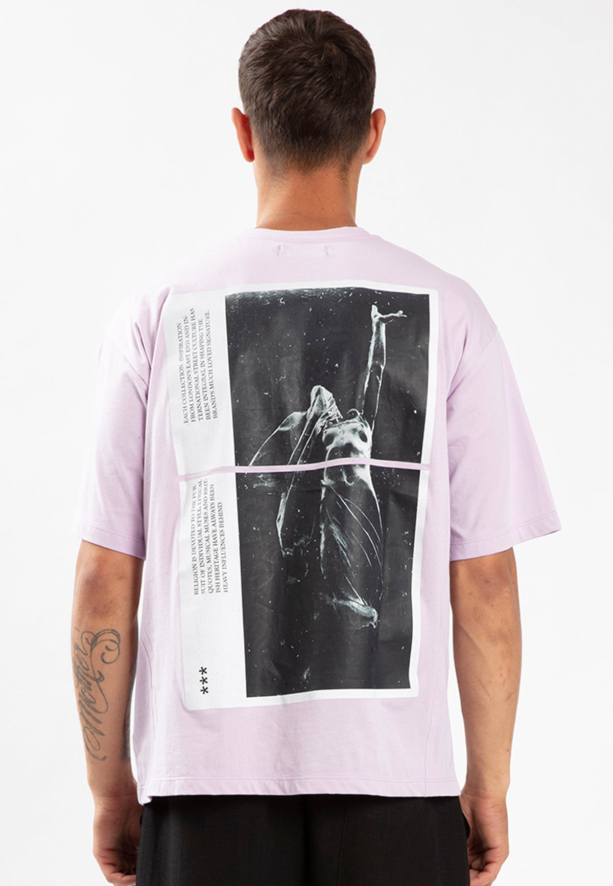CUT IT T-SHIRT LAVENDER FOG
